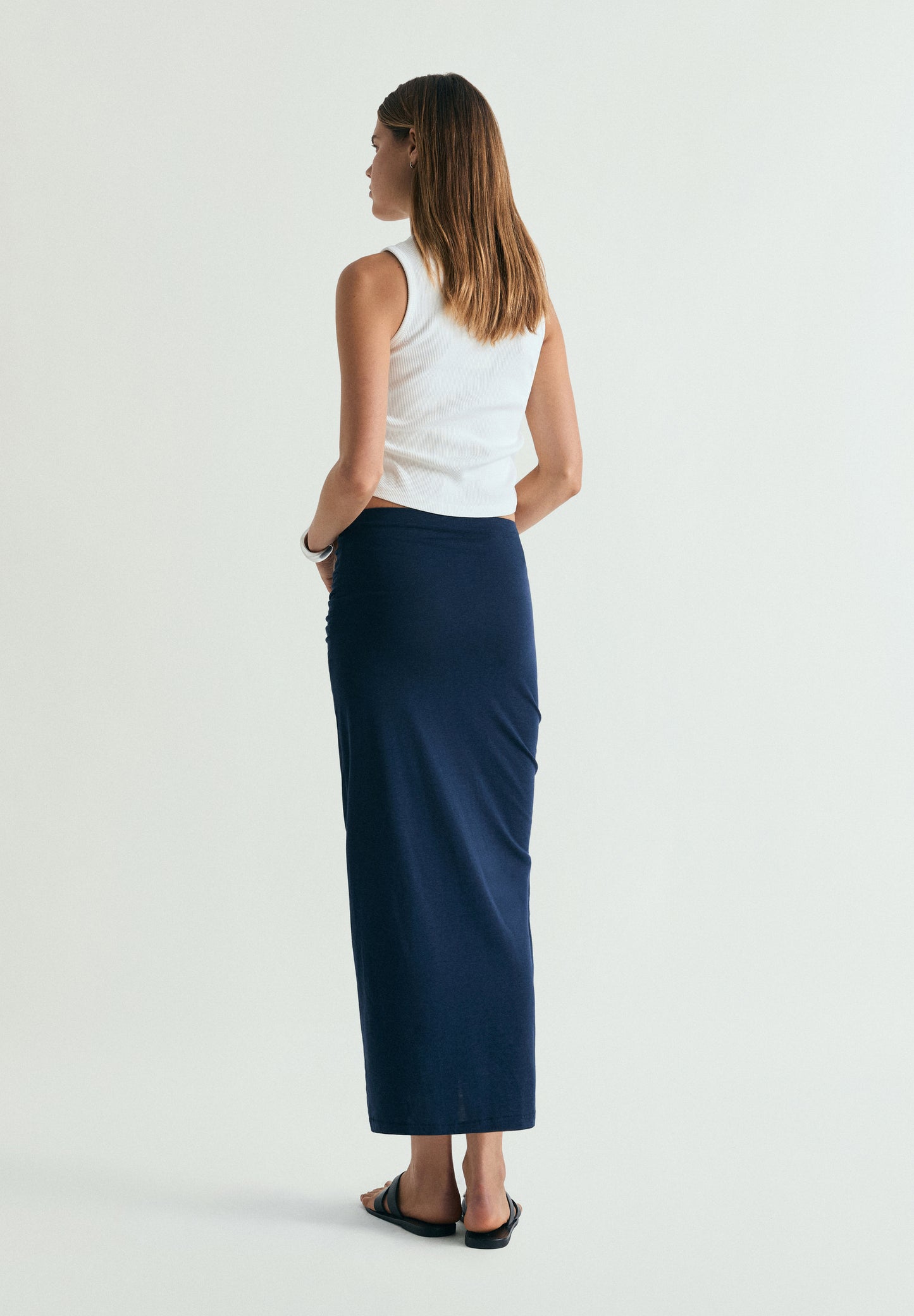 FALDA MIDI DRAPEADA