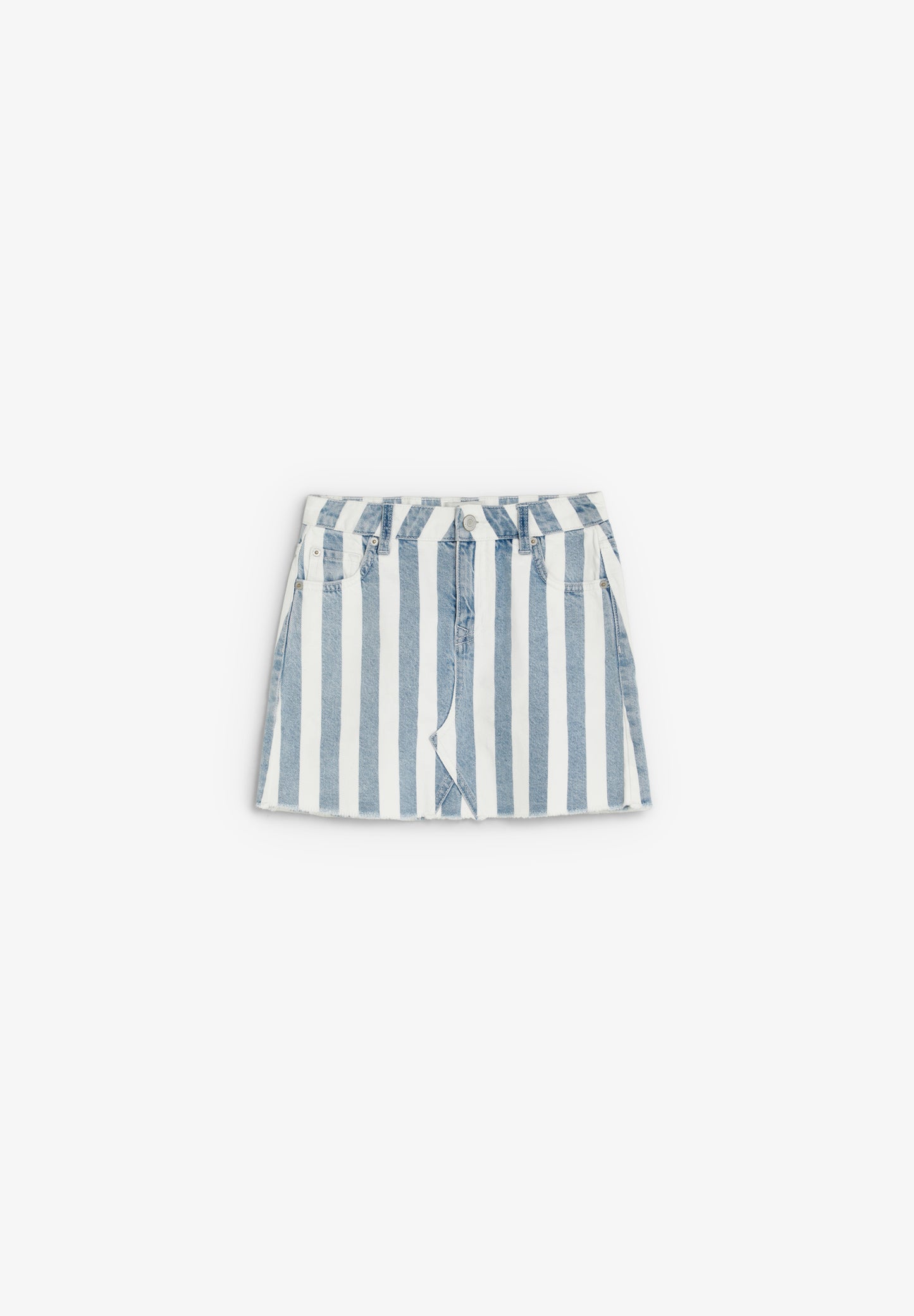 FALDA DENIM RAYAS CONTRASTE