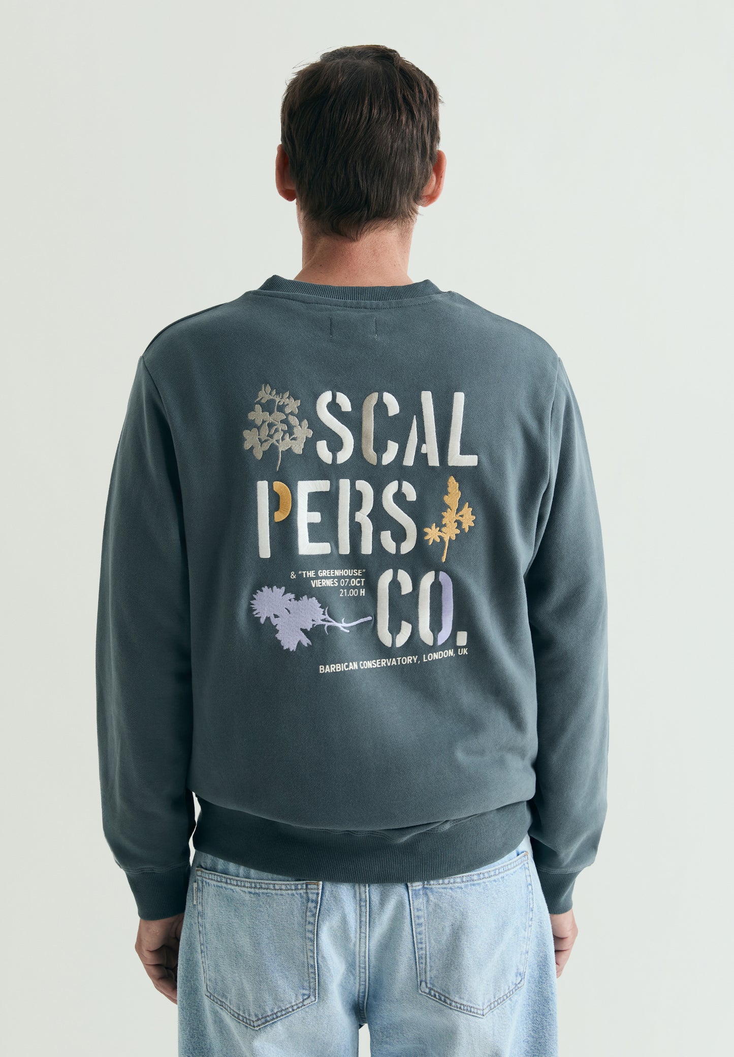SUDADERA LAVADA BORDADO