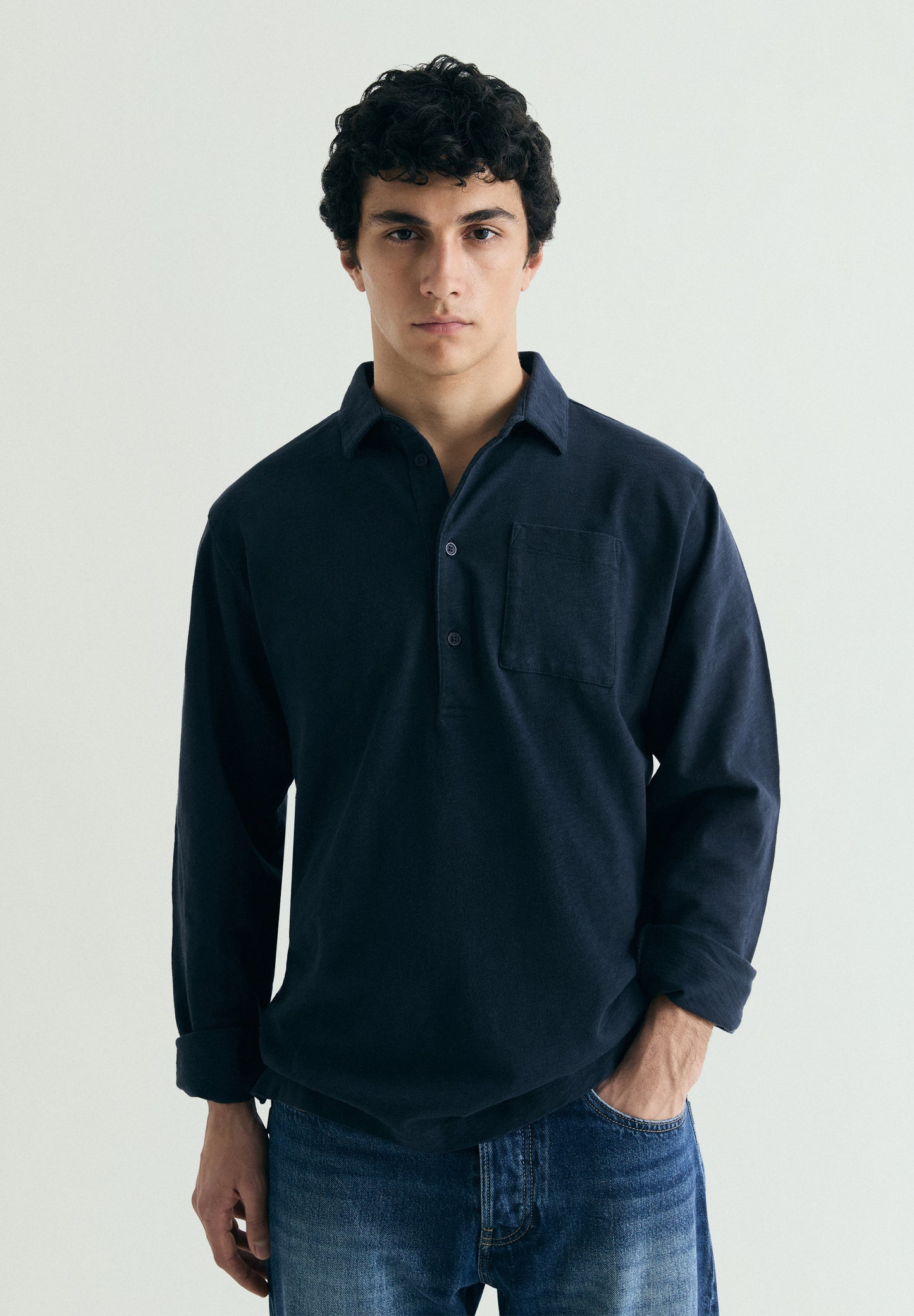 POLERA ALGODÓN BOLSILLO