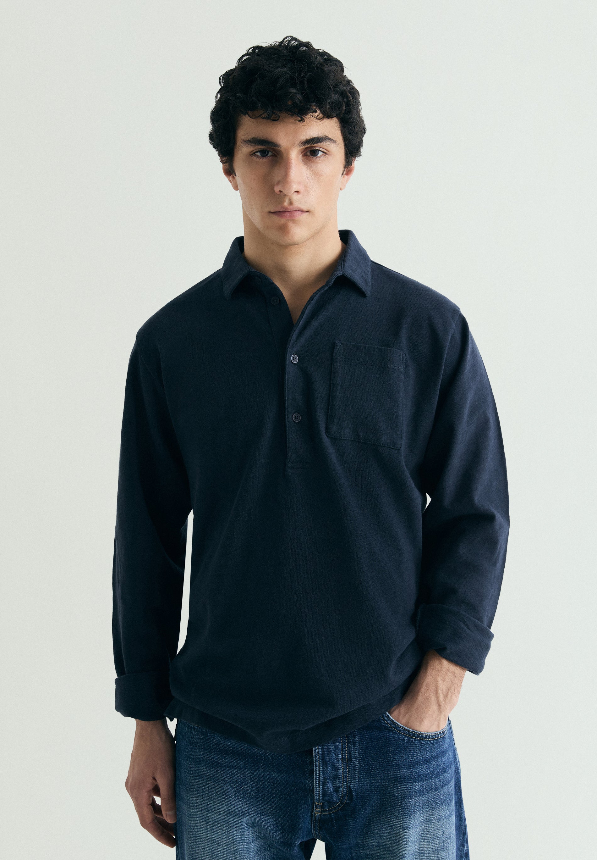 POLERA ALGODÓN BOLSILLO