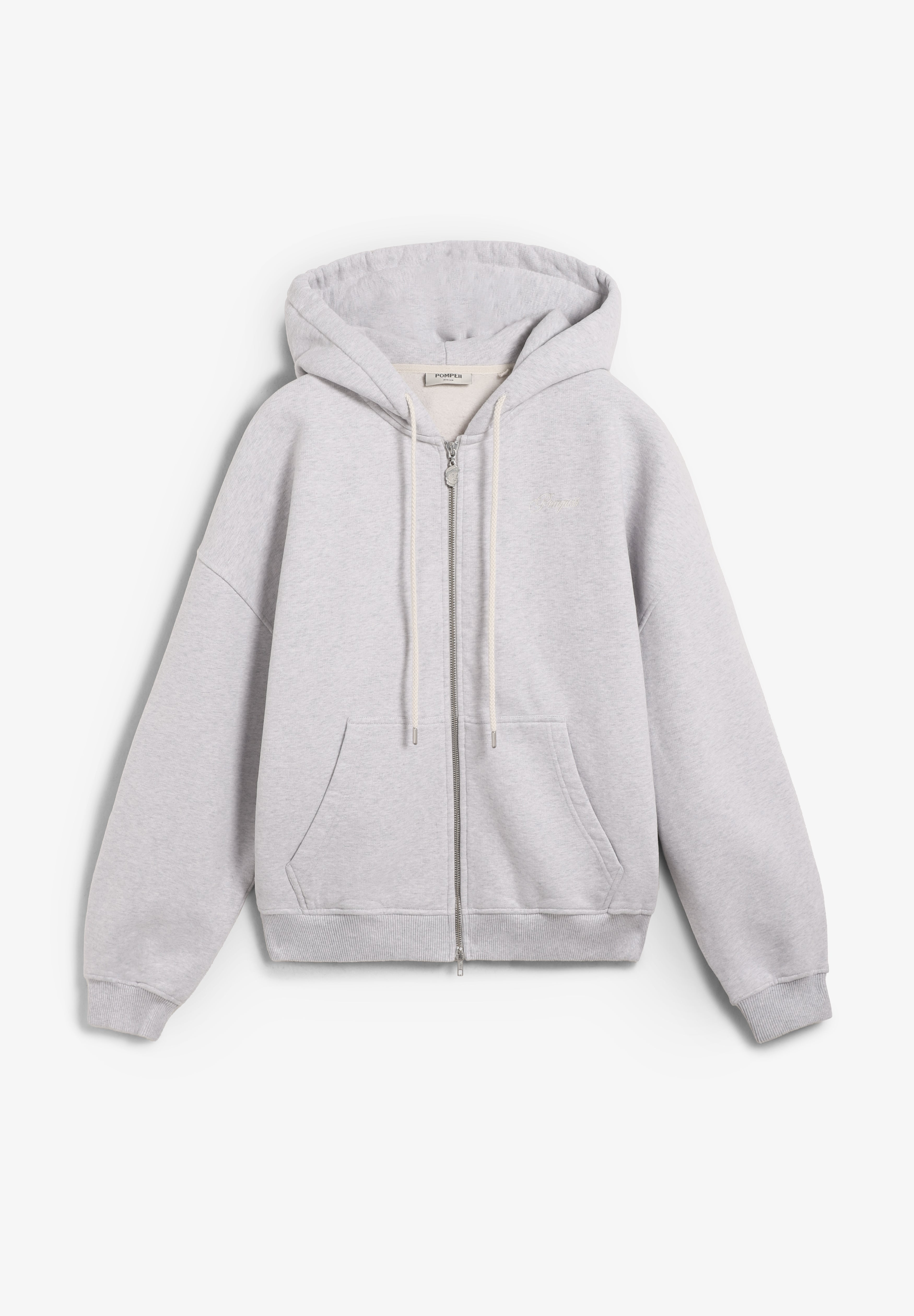 POMPEII BRAND | SUDADERA GRIS CREMALLERA