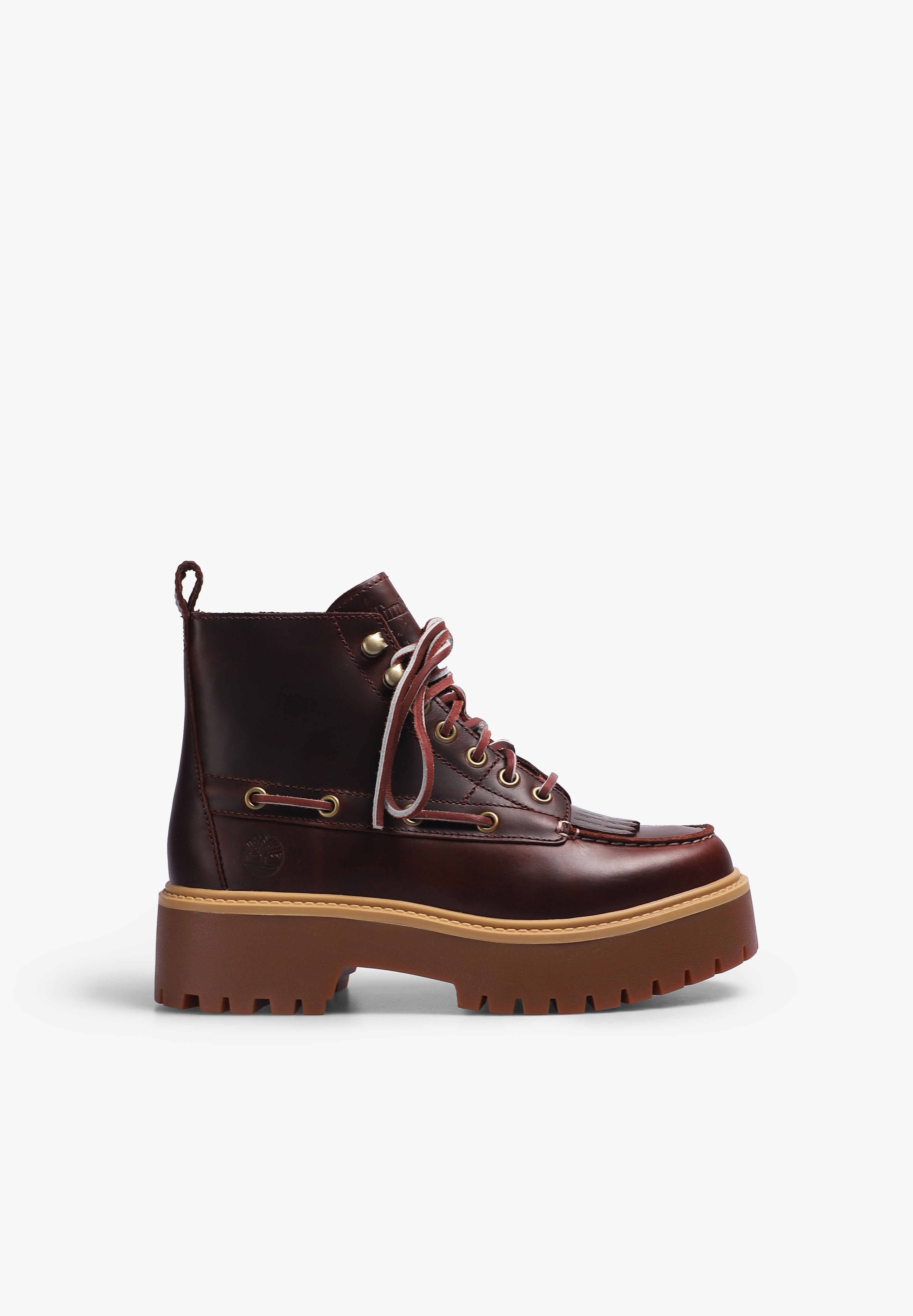TIMBERLAND | STONE STREET MID LACE UP BOOT BURGUNDY FULL GRAIN