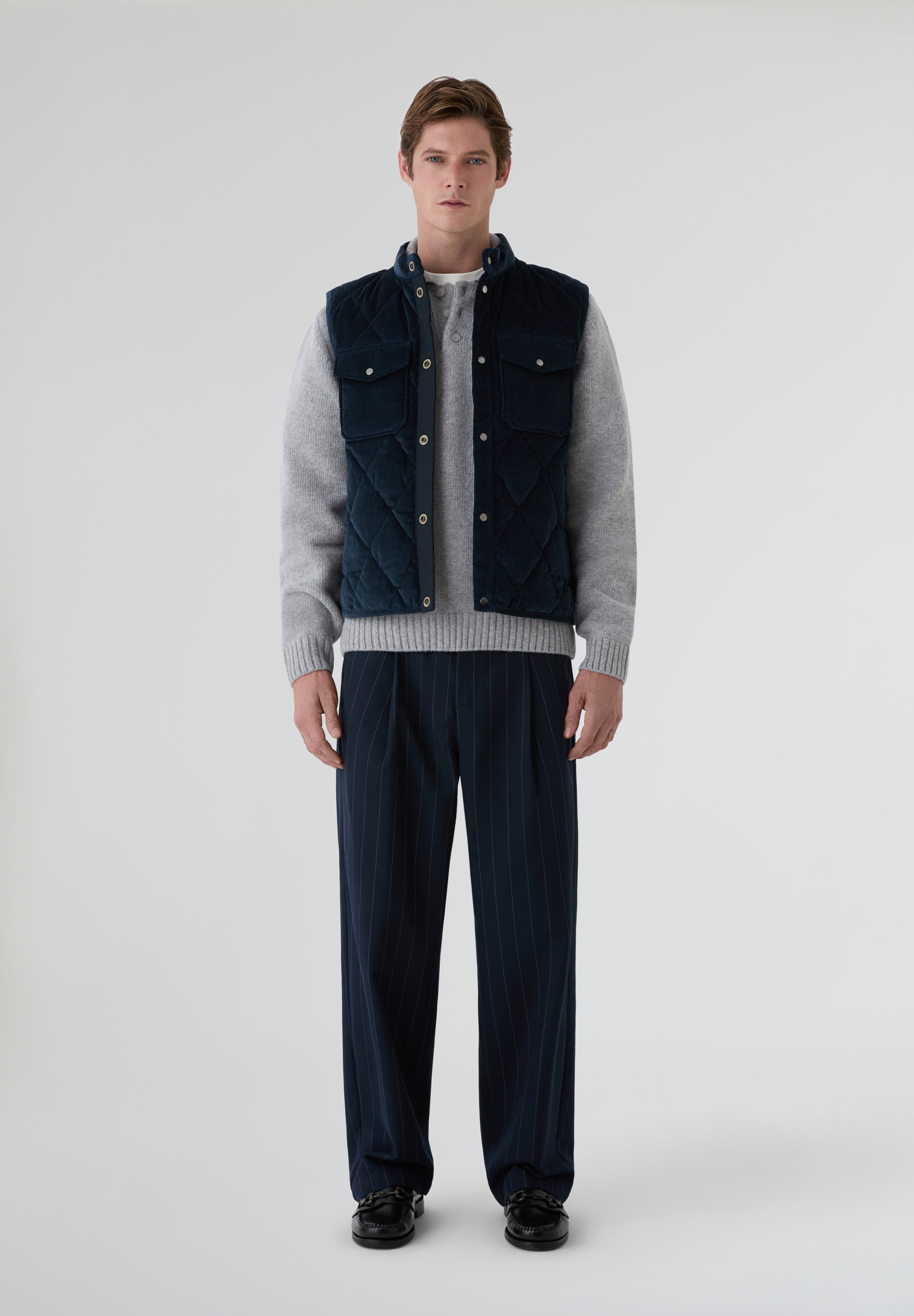 WOOLRICH | CHALECO DE PANA CON ACOLCHADO DE ROMBOS