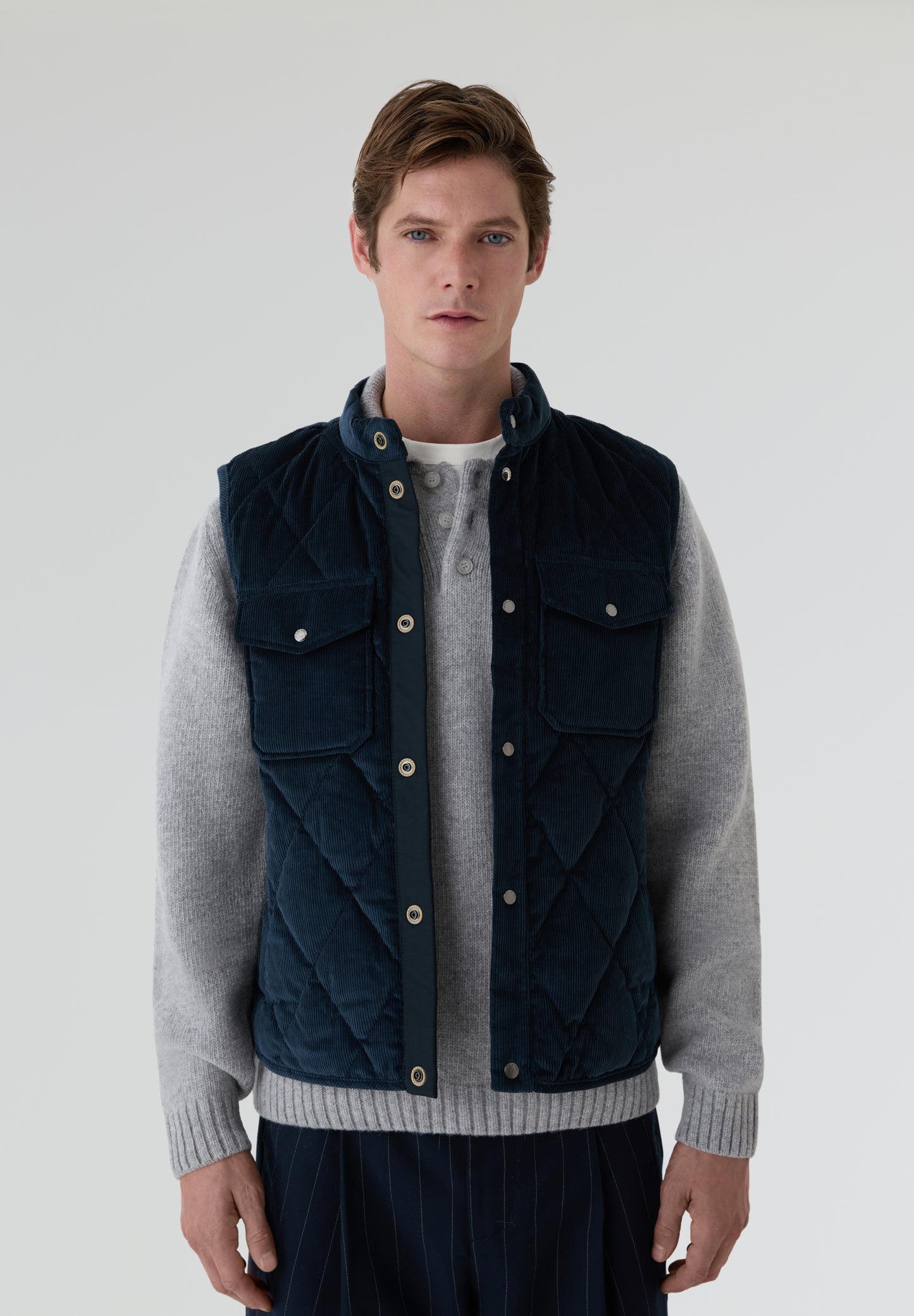 WOOLRICH | CHALECO DE PANA CON ACOLCHADO DE ROMBOS
