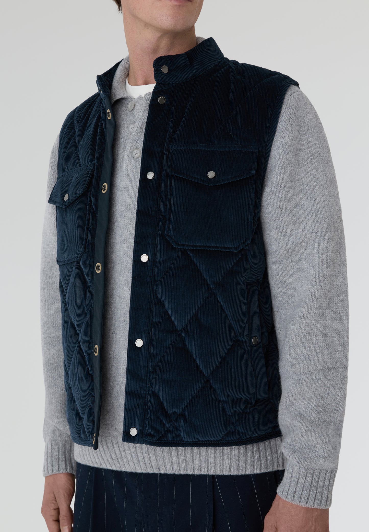 WOOLRICH | CHALECO DE PANA CON ACOLCHADO DE ROMBOS