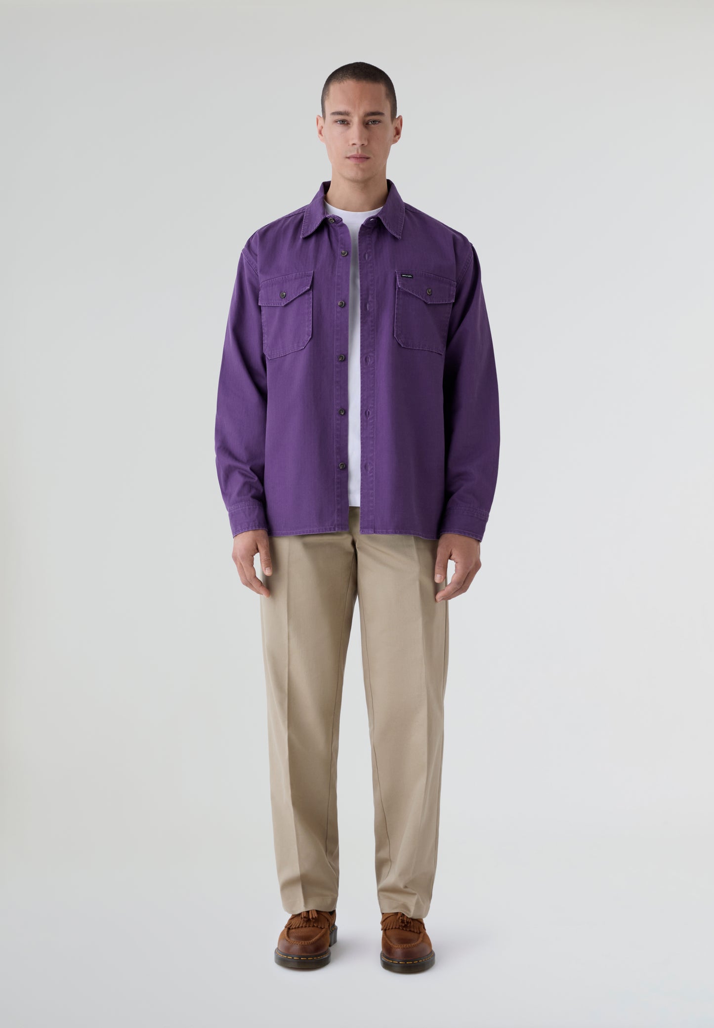 BRIXTON | SOBRECAMISA HERRINGBONE LW RELAXED