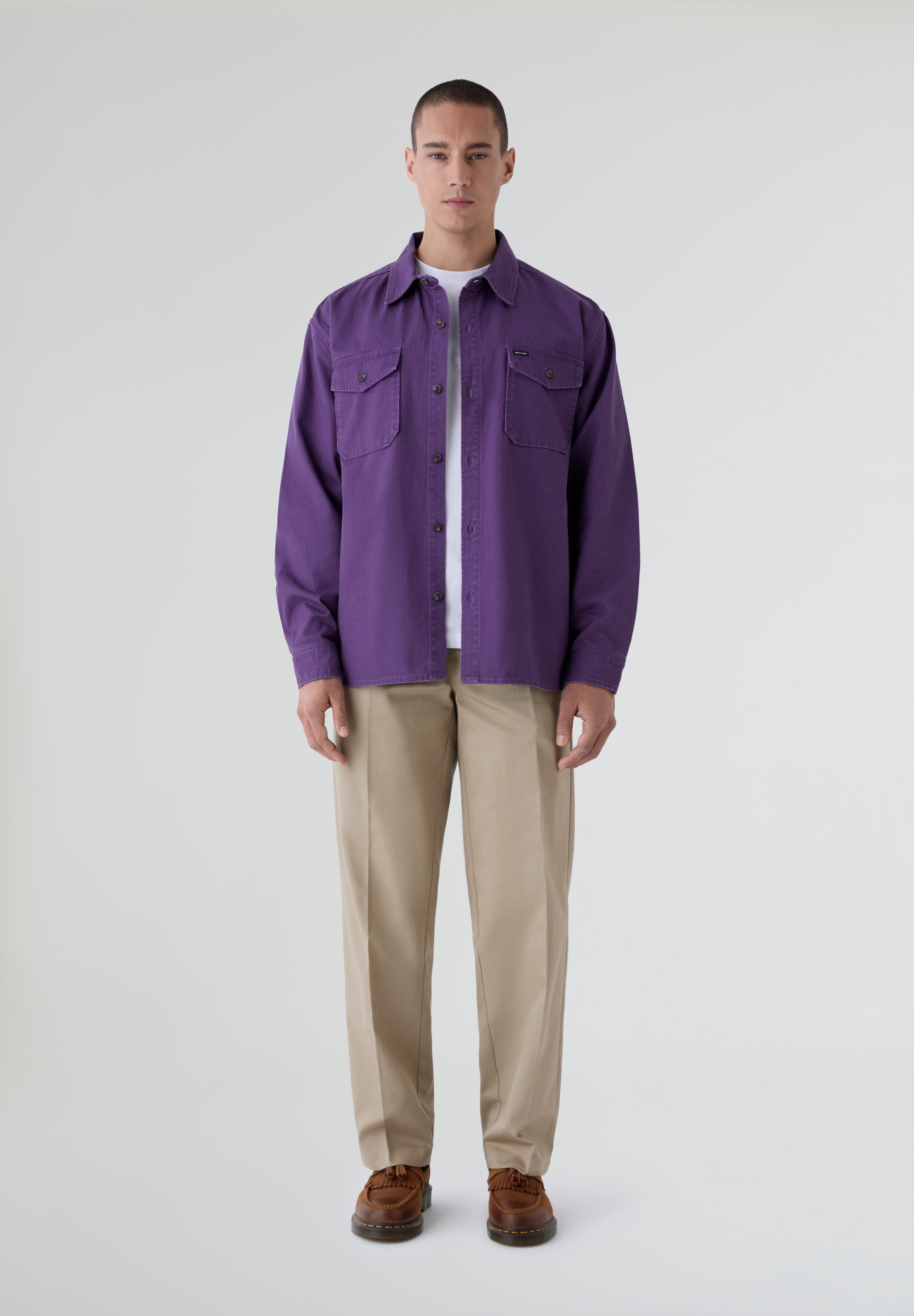 BRIXTON | SOBRECAMISA HERRINGBONE LW RELAXED