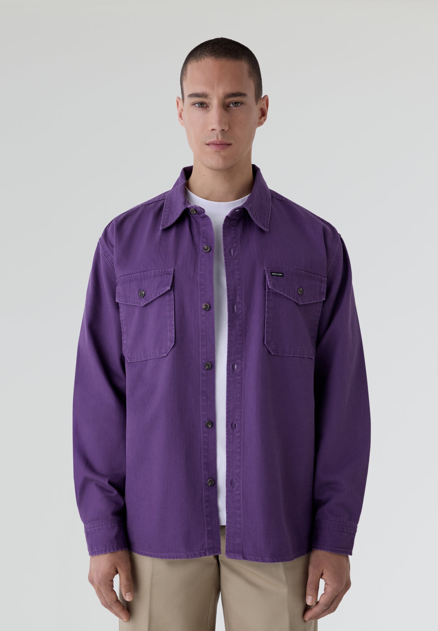 BRIXTON | SOBRECAMISA HERRINGBONE LW RELAXED