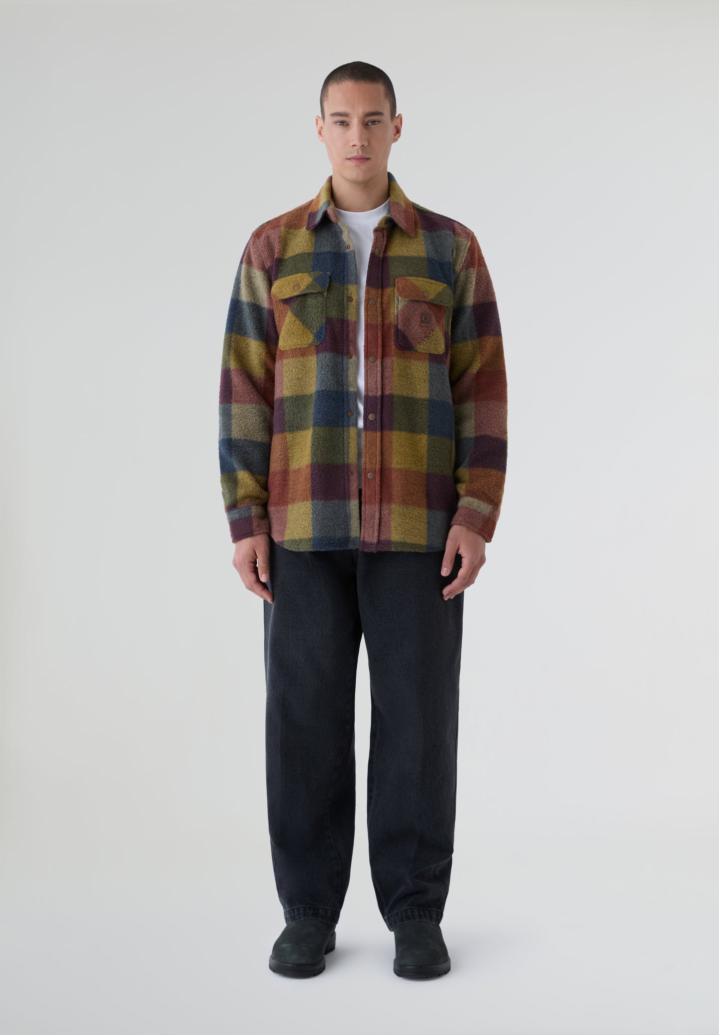 BRIXTON | SOBRECAMISA BOWERY ARCTIC STRETCH FLEE