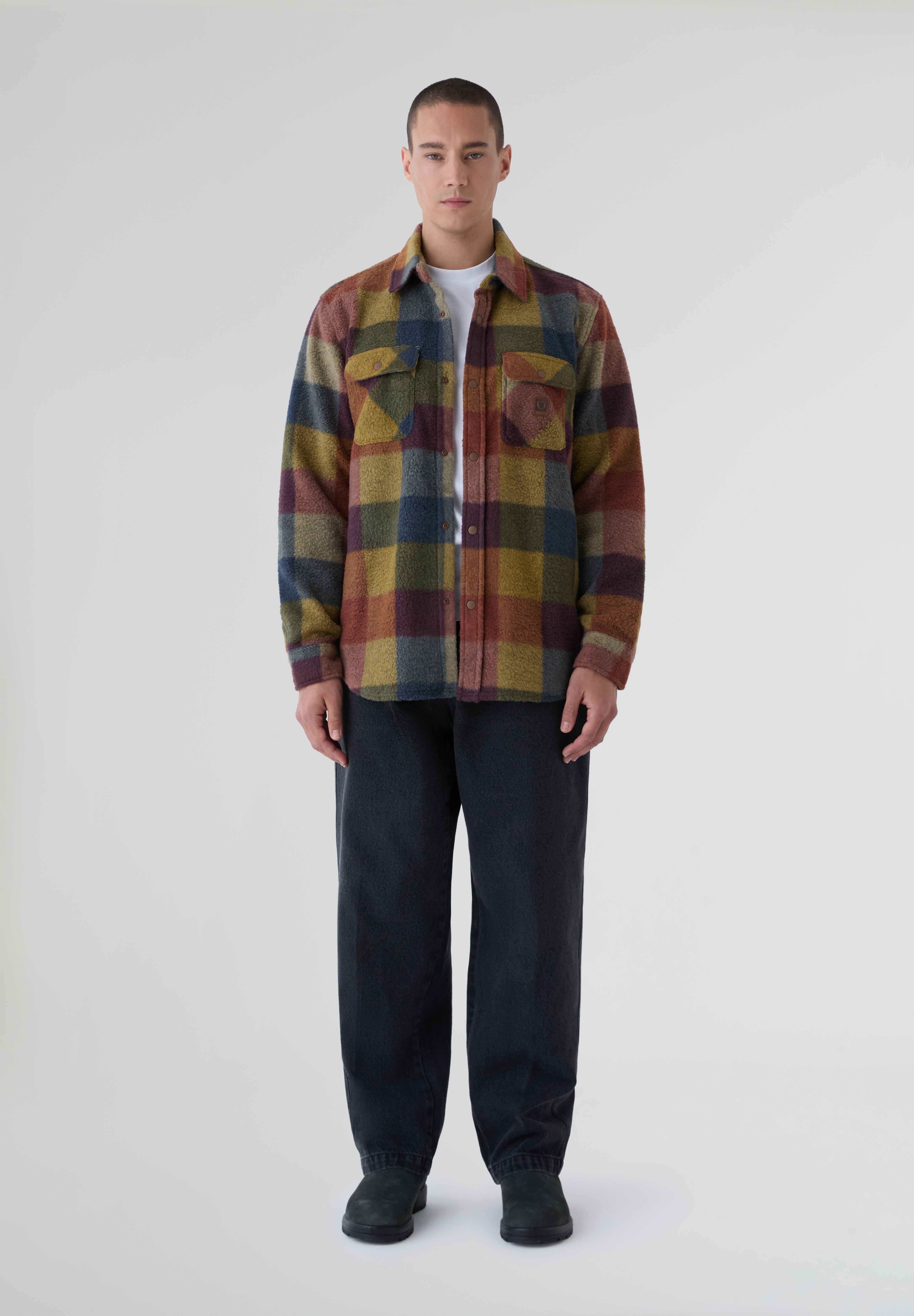 BRIXTON | SOBRECAMISA BOWERY ARCTIC STRETCH FLEE