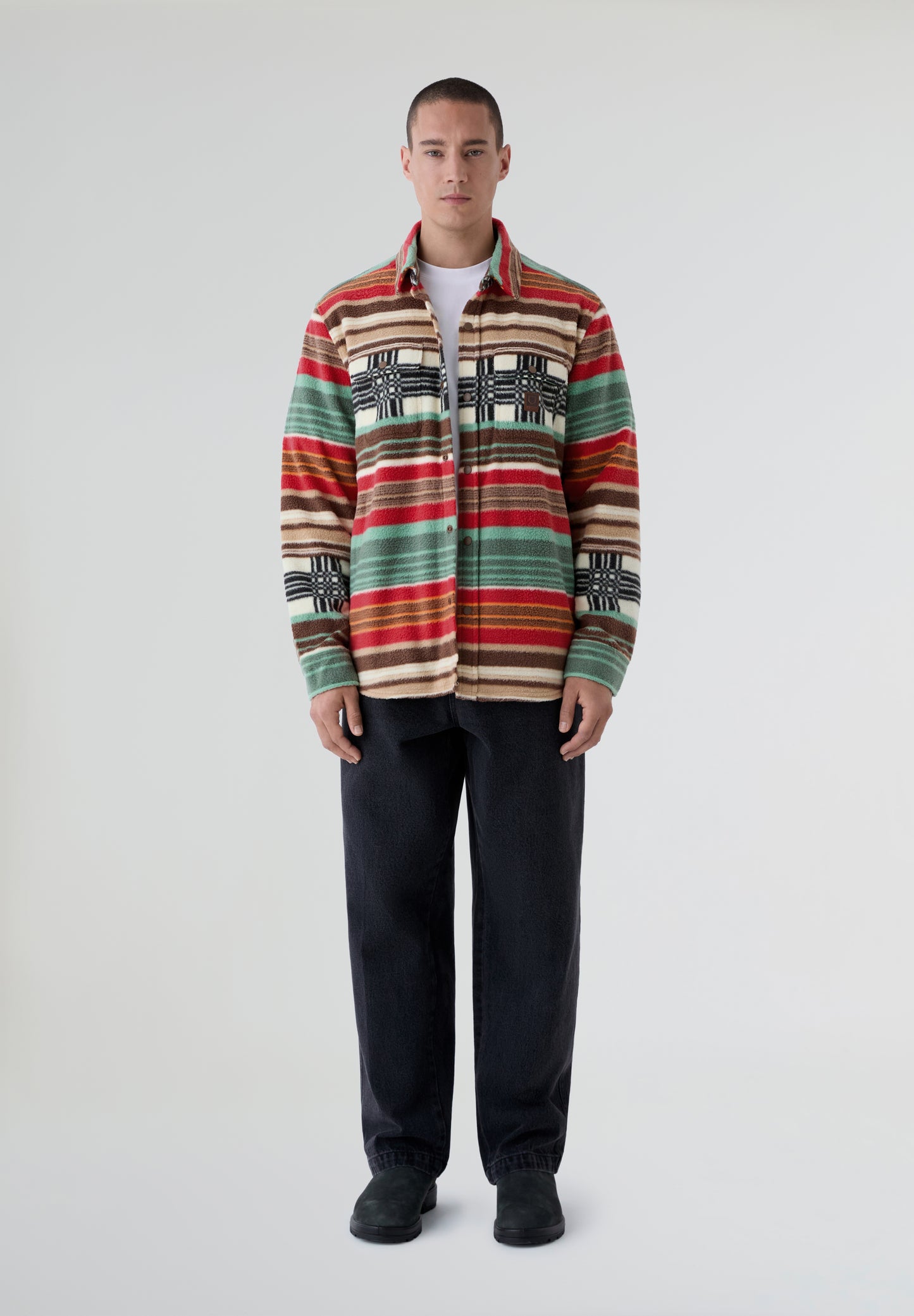 BRIXTON | SOBRECAMISA BOWERY ARCTIC STRETCH FLEE