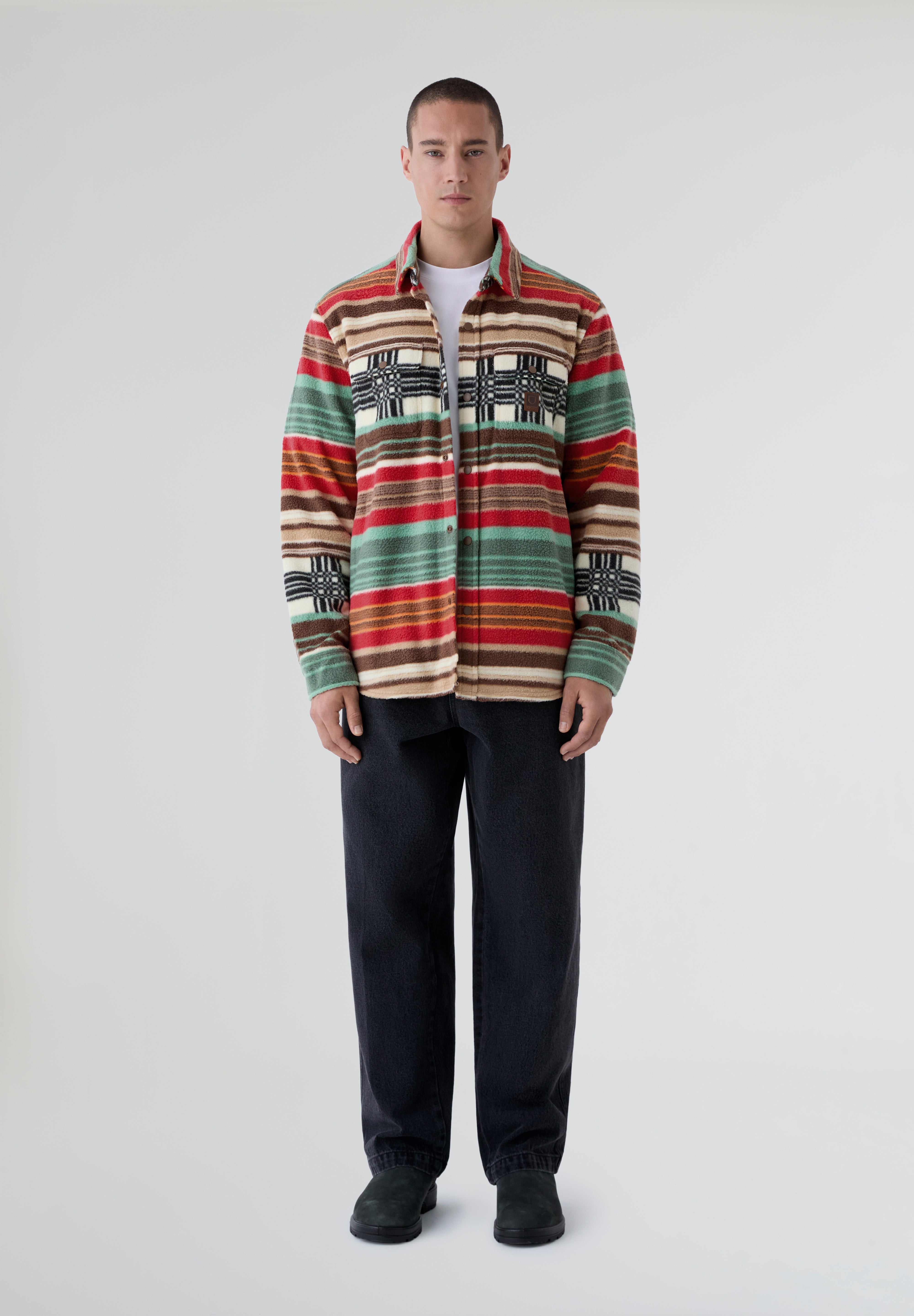 BRIXTON | SOBRECAMISA BOWERY ARCTIC STRETCH FLEE