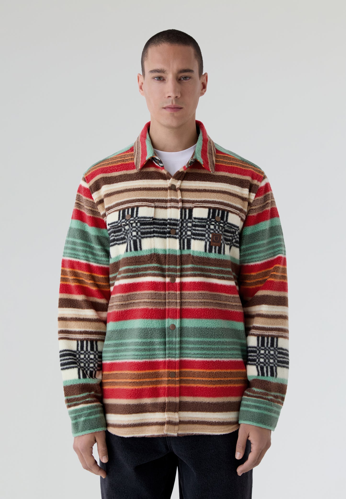 BRIXTON | SOBRECAMISA BOWERY ARCTIC STRETCH FLEE
