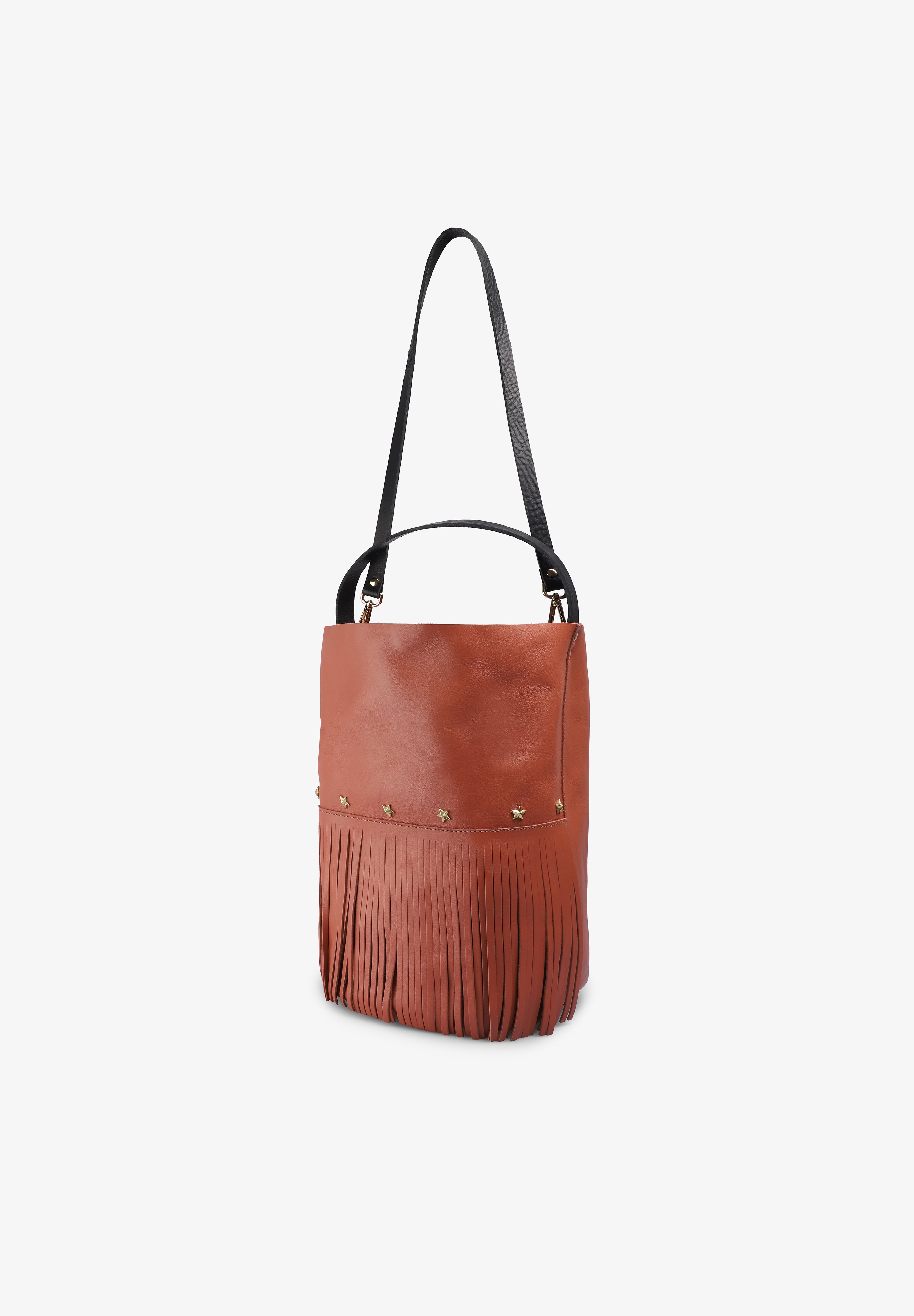 MERCULES | BOLSO BUCKET FRINGES