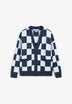 NWHR | CÁRDIGAN CHECKERED BLUE