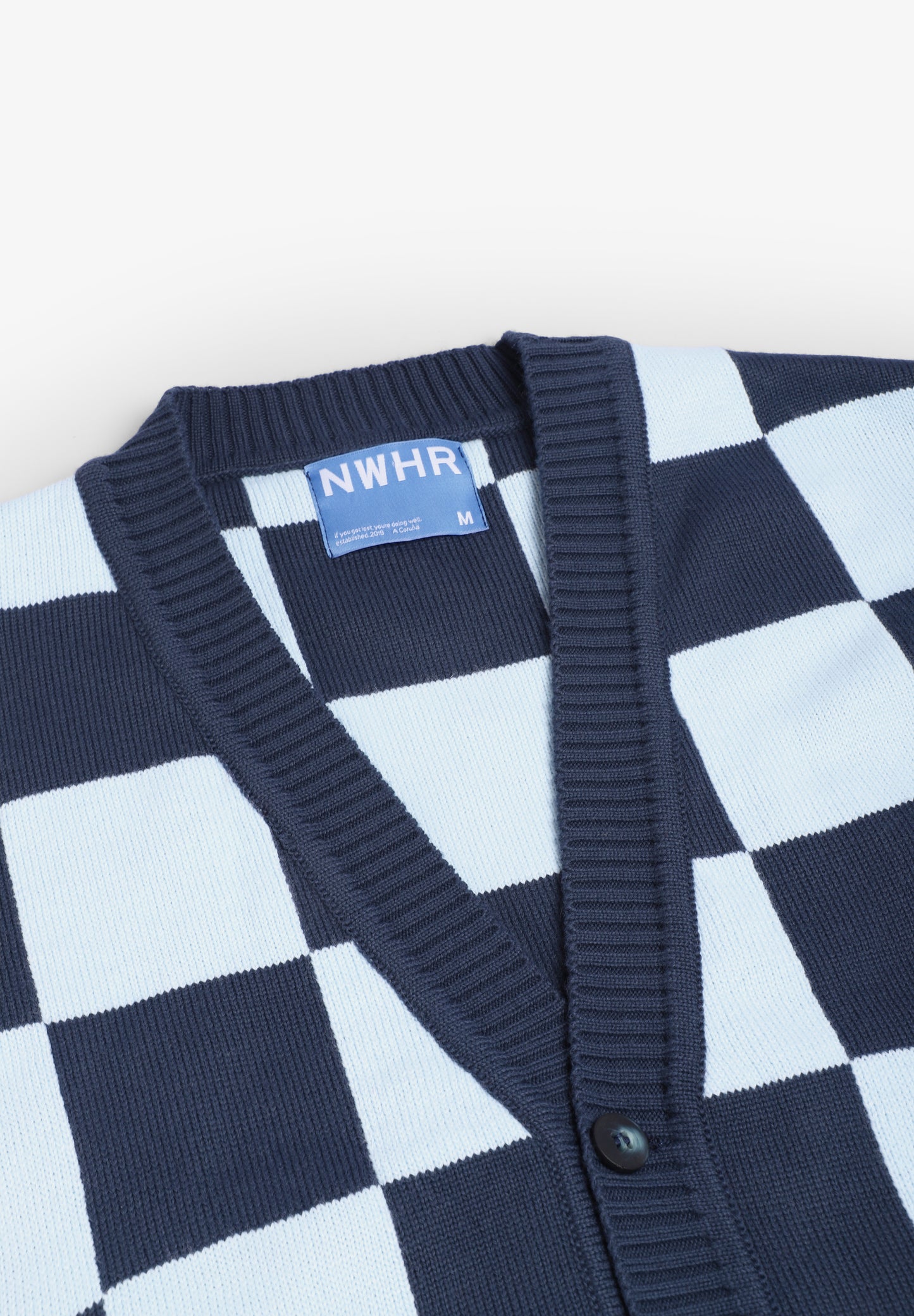 NWHR | CÁRDIGAN CHECKERED BLUE
