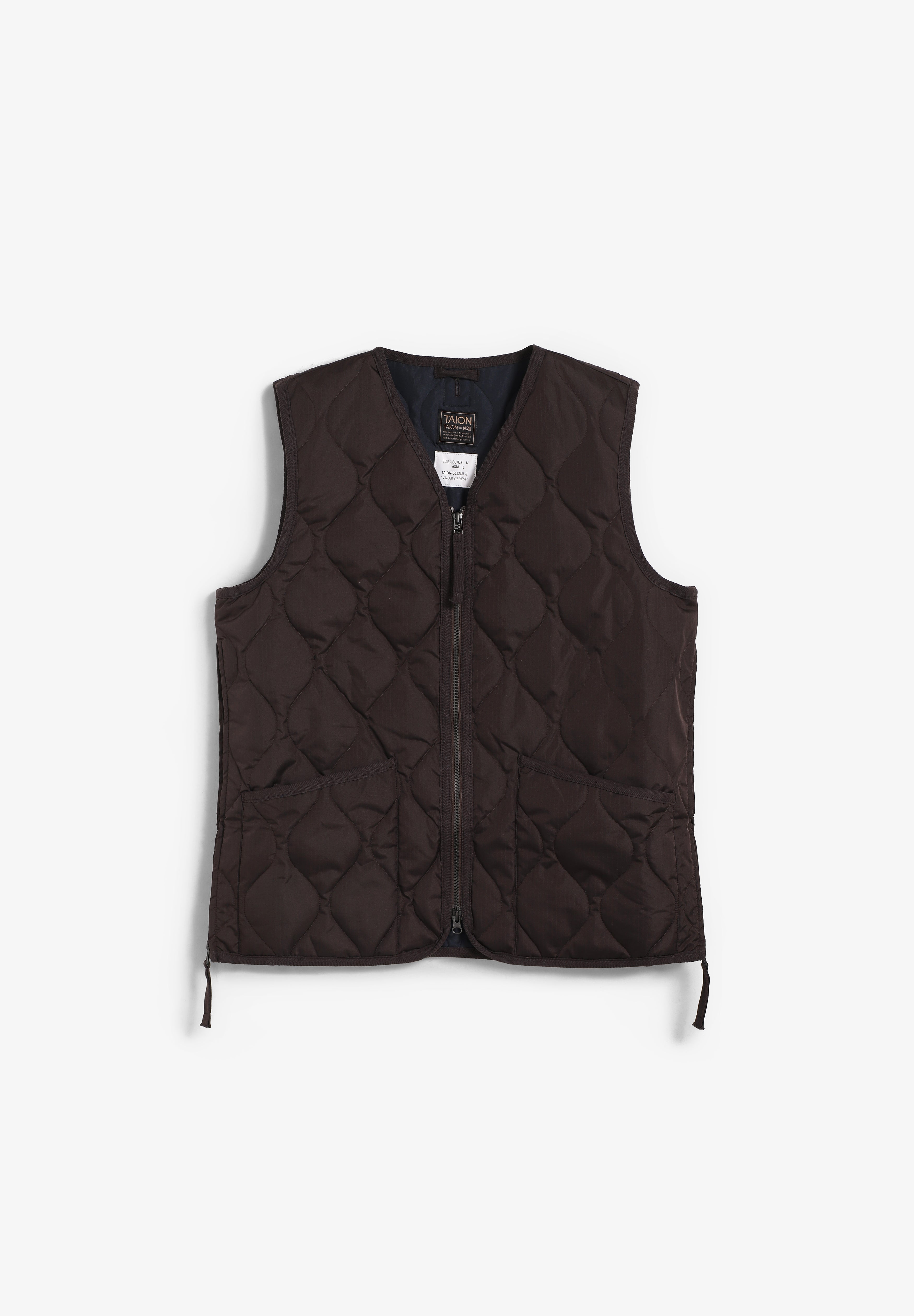 TAION | CHALECO MILITAR CUELLO V Y CREMALLERA UNISEX