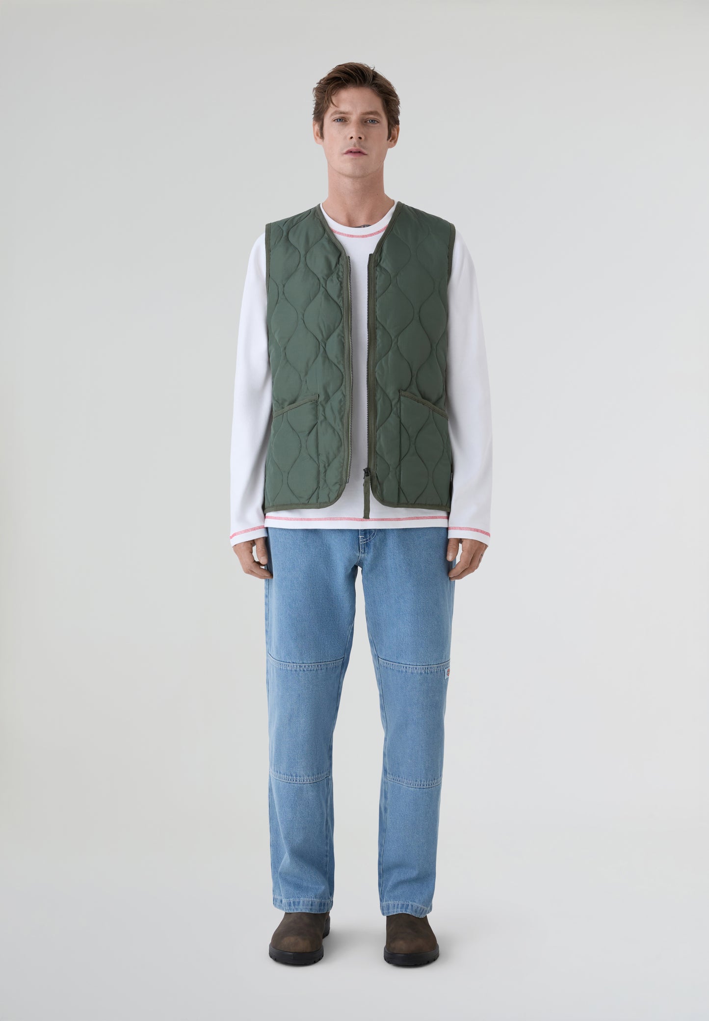 TAION | CHALECO MILITAR CUELLO V Y CREMALLERA UNISEX