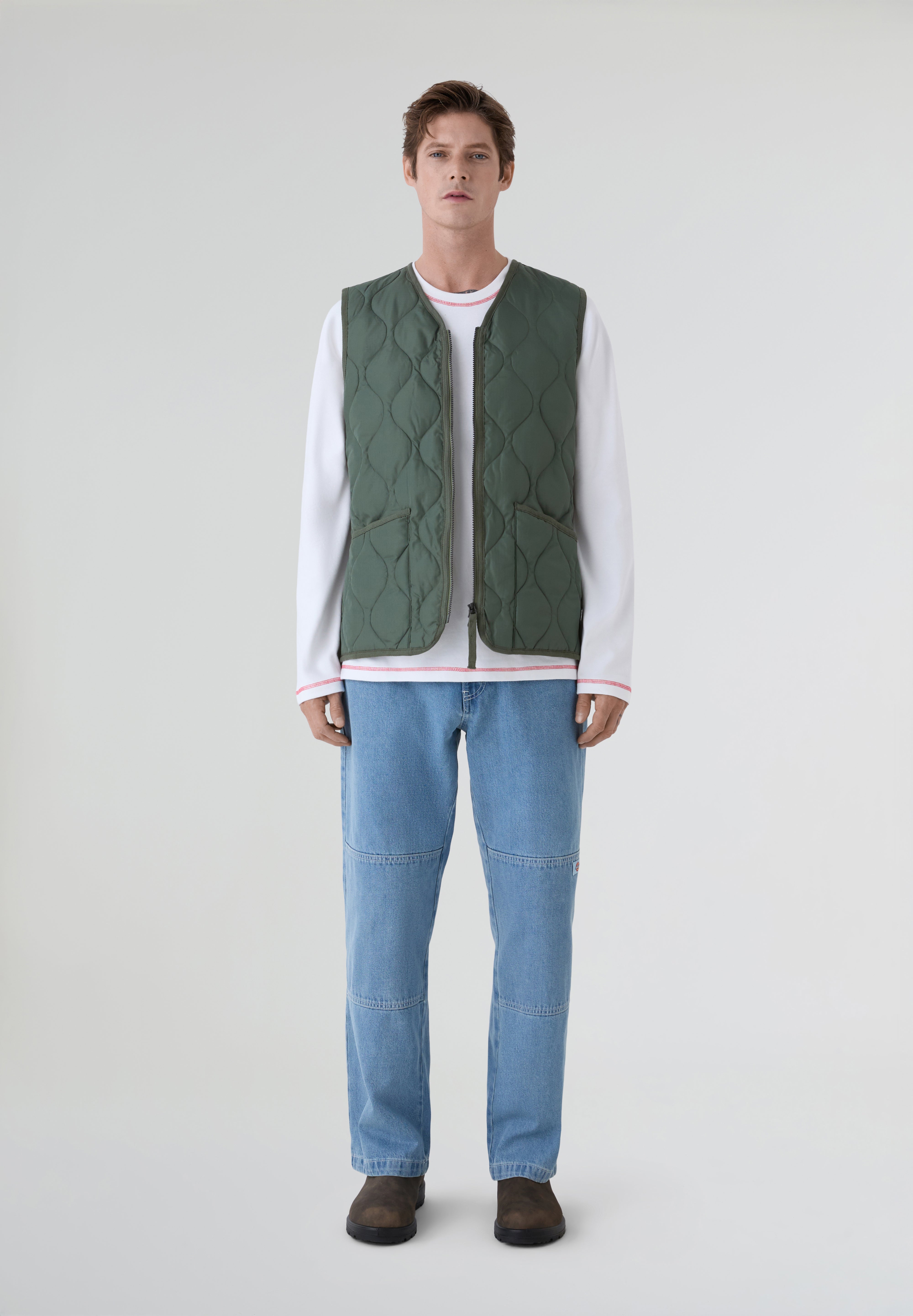 TAION | CHALECO MILITAR CUELLO V Y CREMALLERA UNISEX