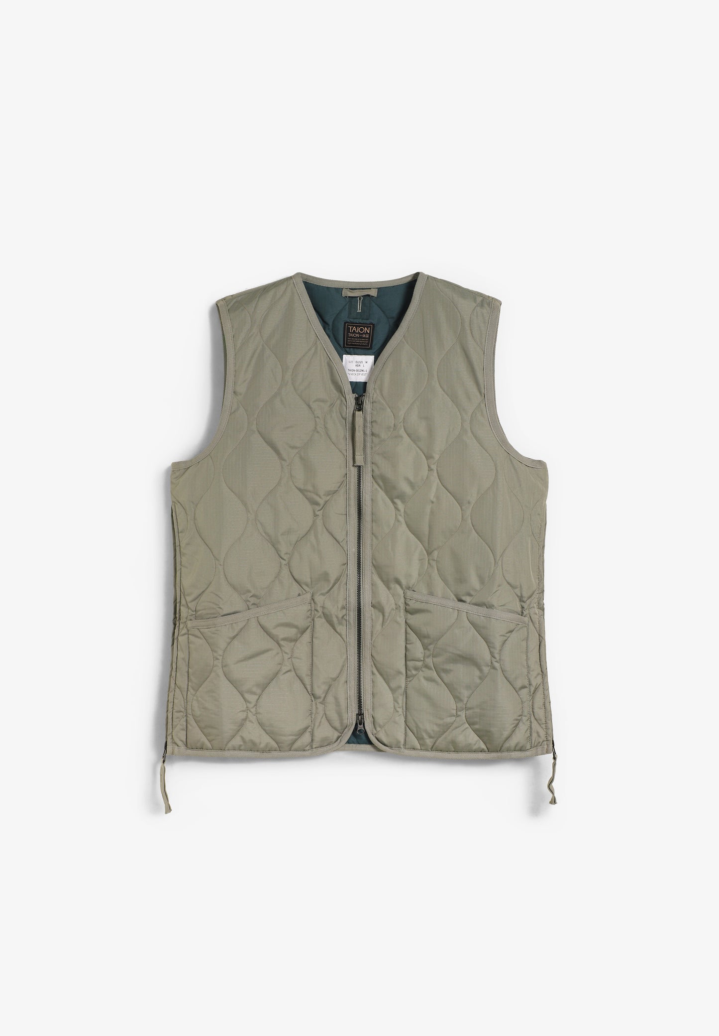 TAION | CHALECO MILITAR CUELLO V Y CREMALLERA UNISEX