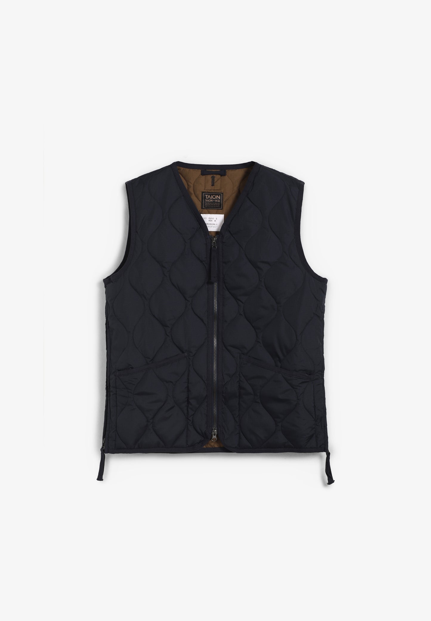 TAION | CHALECO MILITAR CUELLO V Y CREMALLERA UNISEX