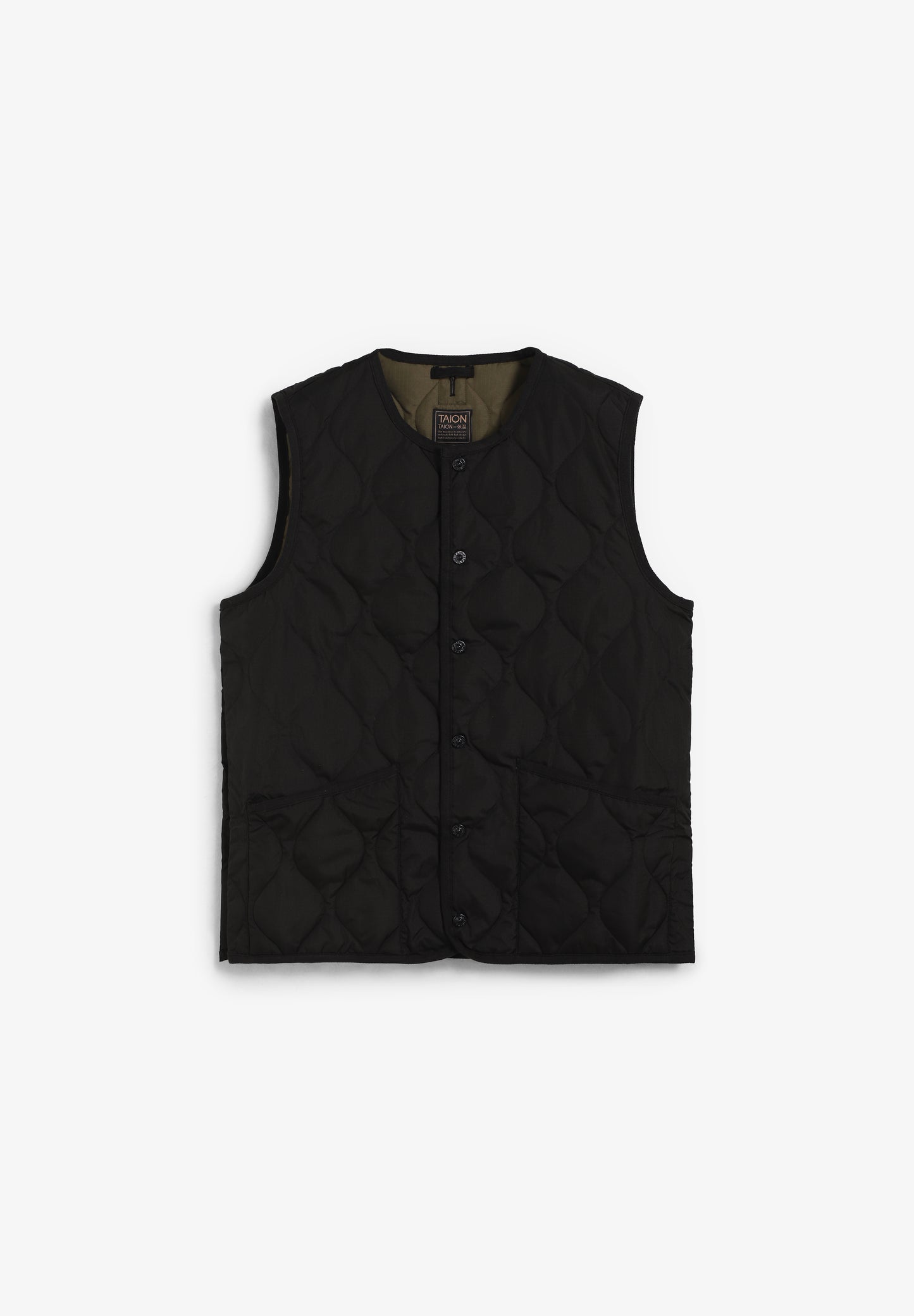 TAION | CHALECO UNISEX MILITARY BUTTON CREW NECK