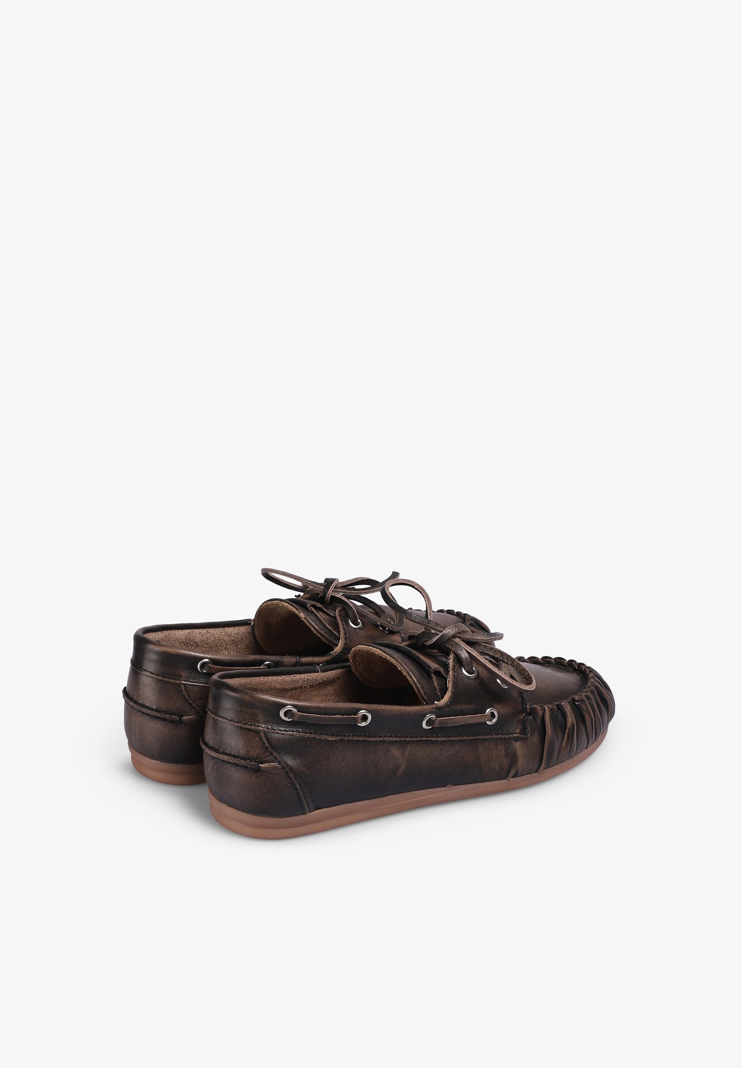 ALOHAS | MOCASINES DE CUERO CEPILLADO ROWAN