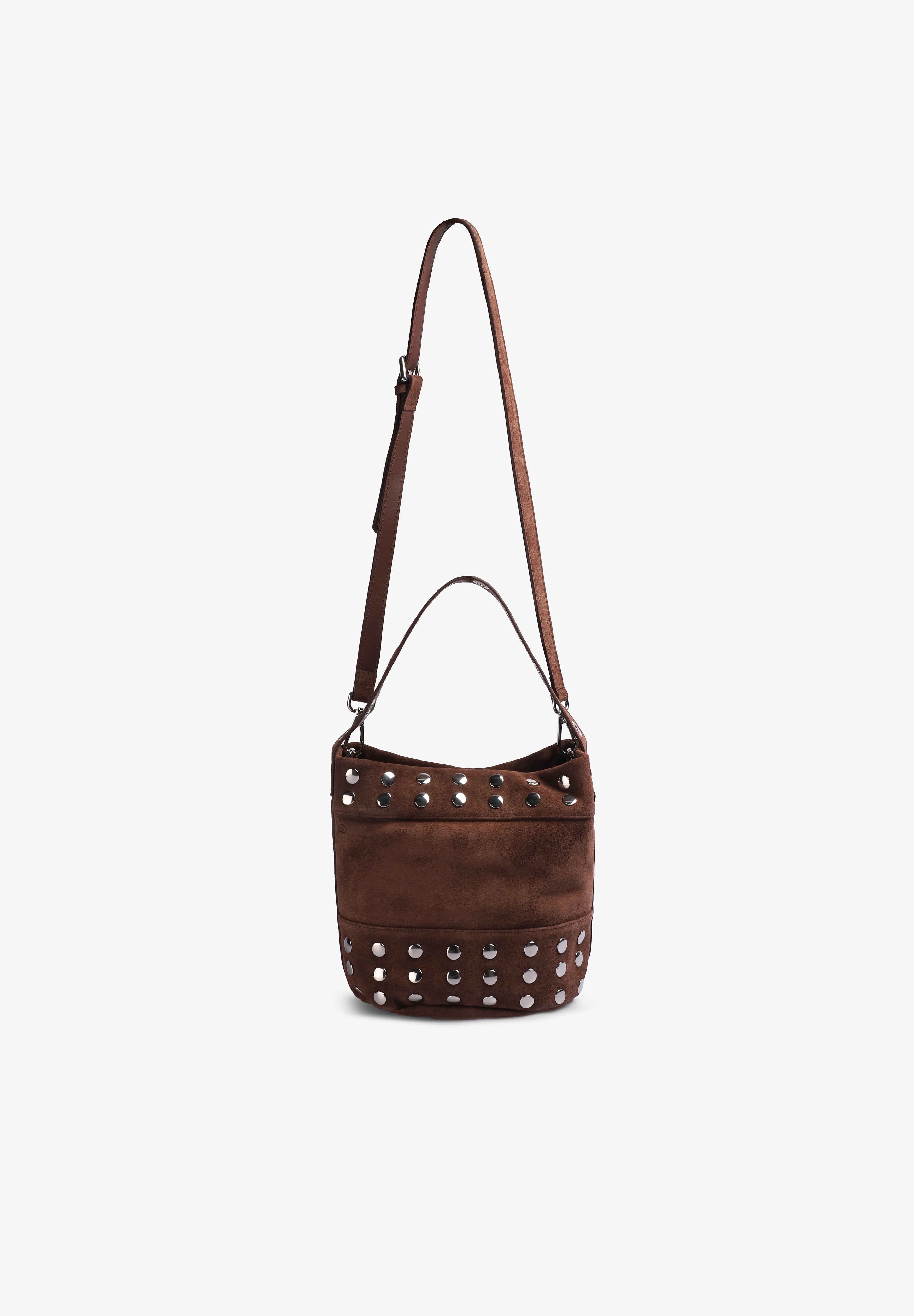 MICUIR | BOLSO BUCKET MINI SERRAJE TACHAS