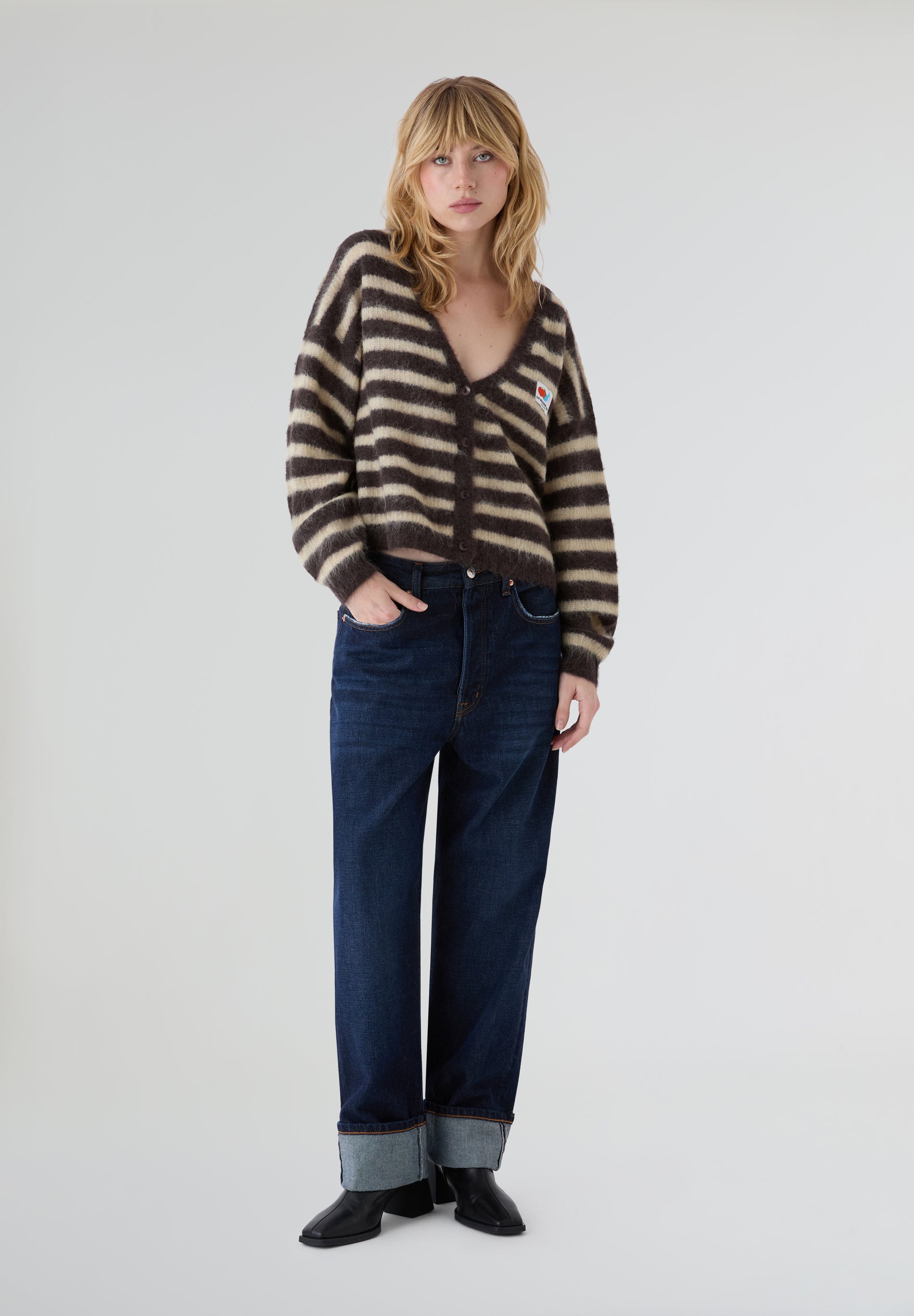 AMERICAN VINTAGE | CÁRDIGAN ML COL V BOUTONNE