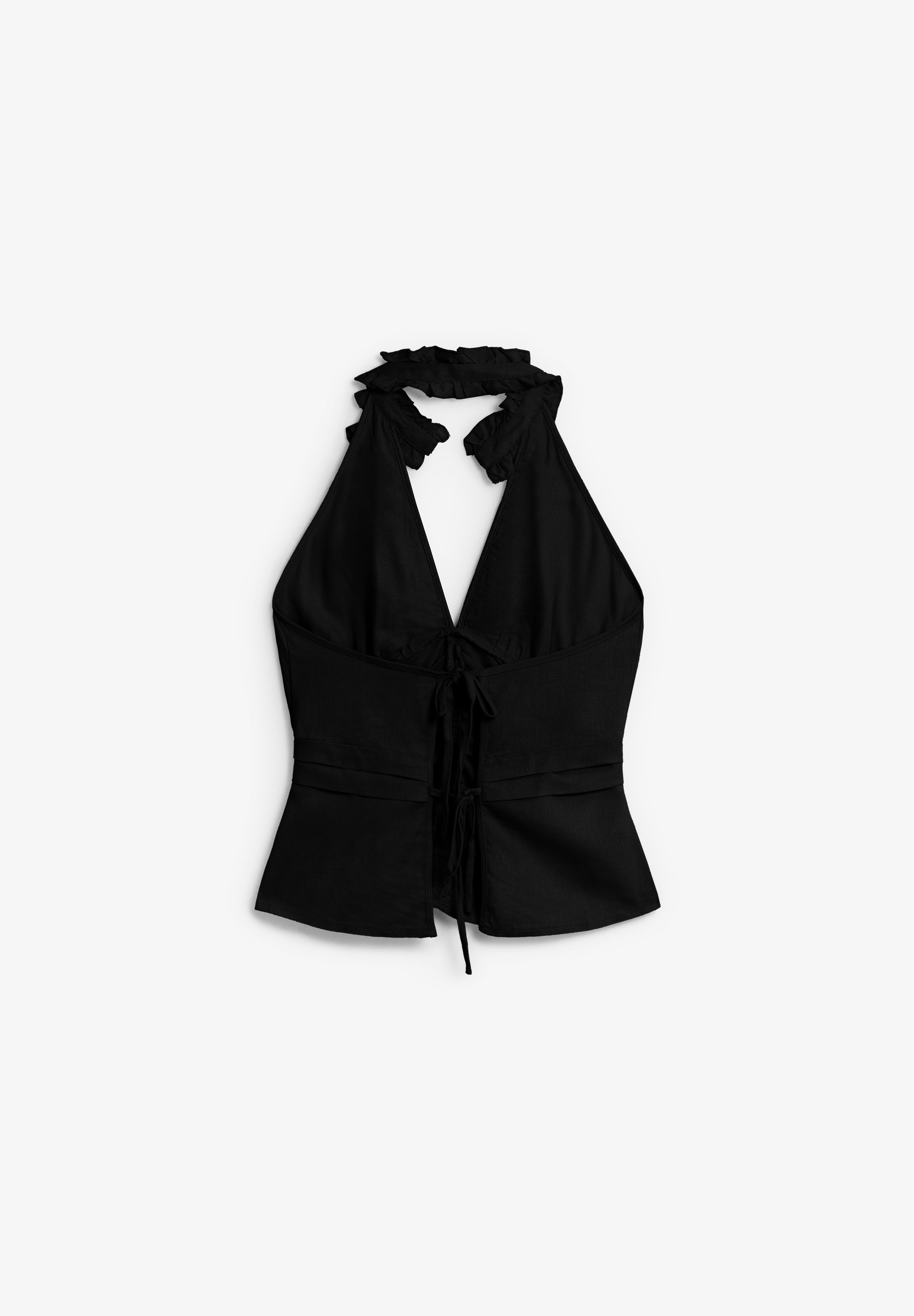LAAGAM | TOP LINO DORA RUCHED