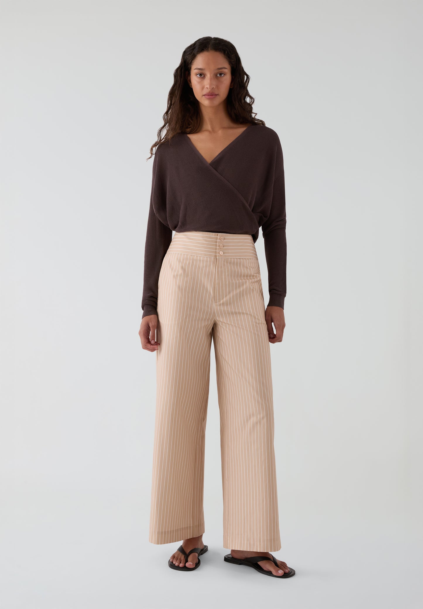 THE TINY BIG SISTER | PANTALÓN THIN STRIPES TWILL