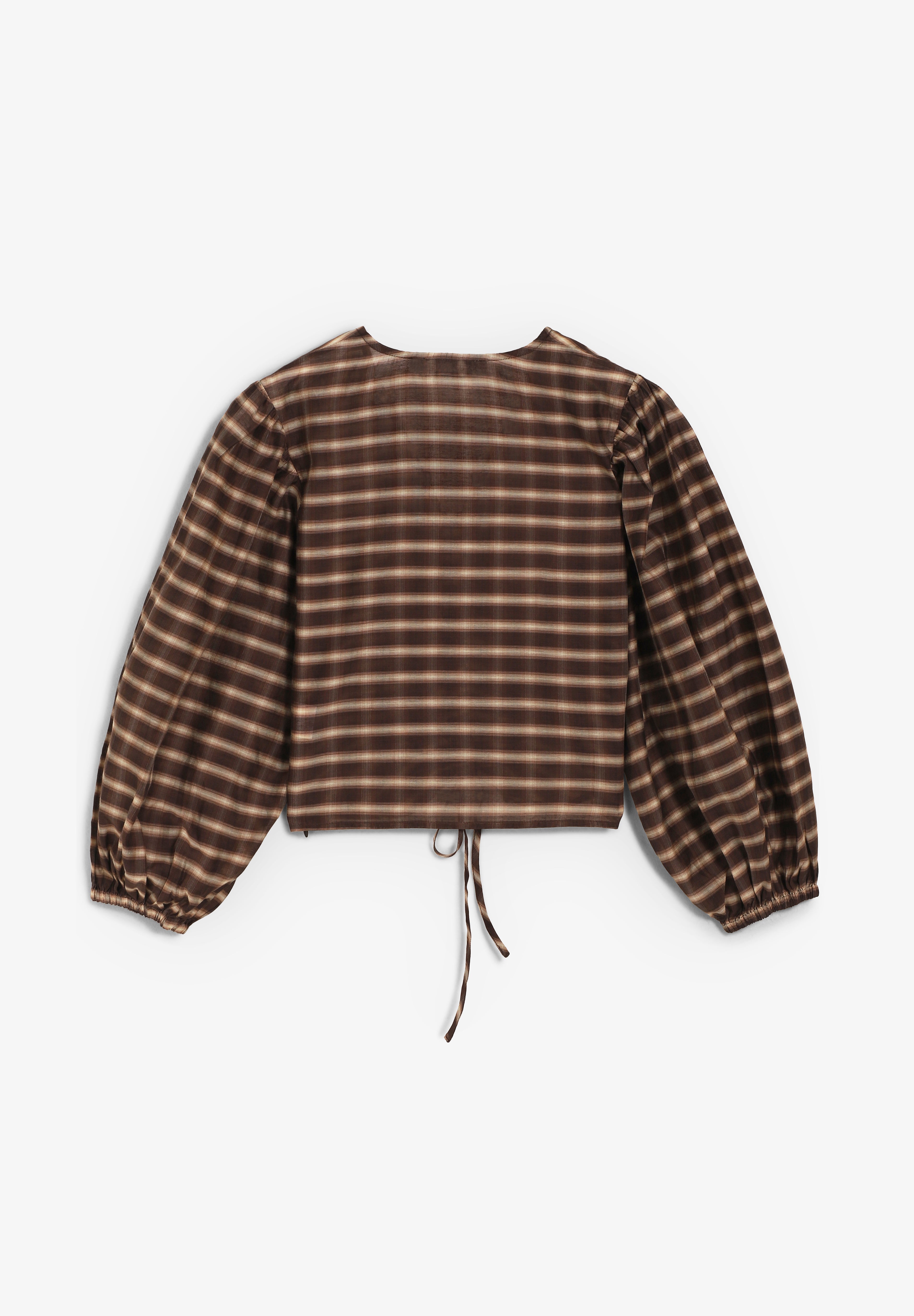 THE TINY BIG SISTER | BLUSA CHECK V-NECK - Scalpers