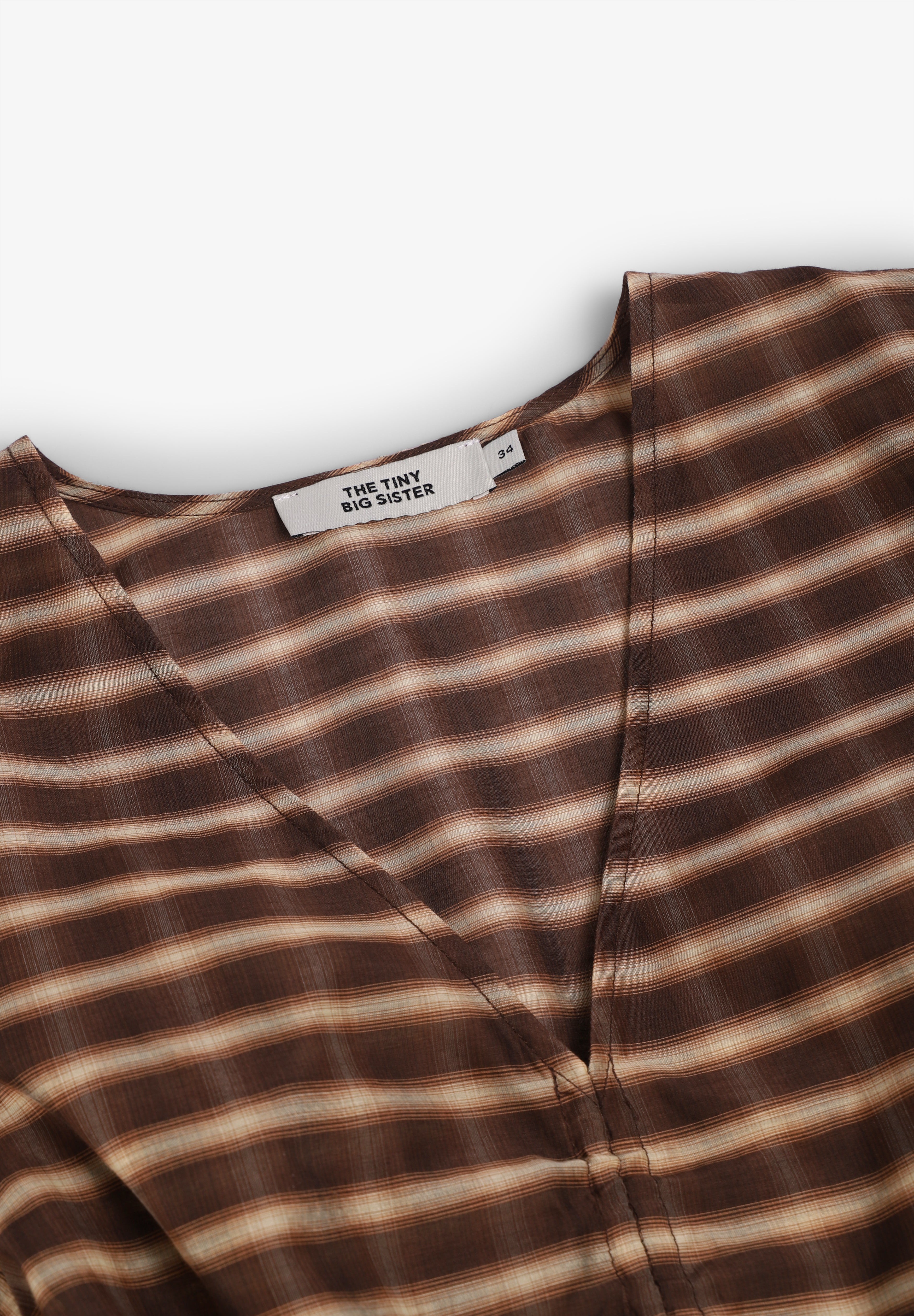 THE TINY BIG SISTER | BLUSA CHECK V-NECK - Scalpers