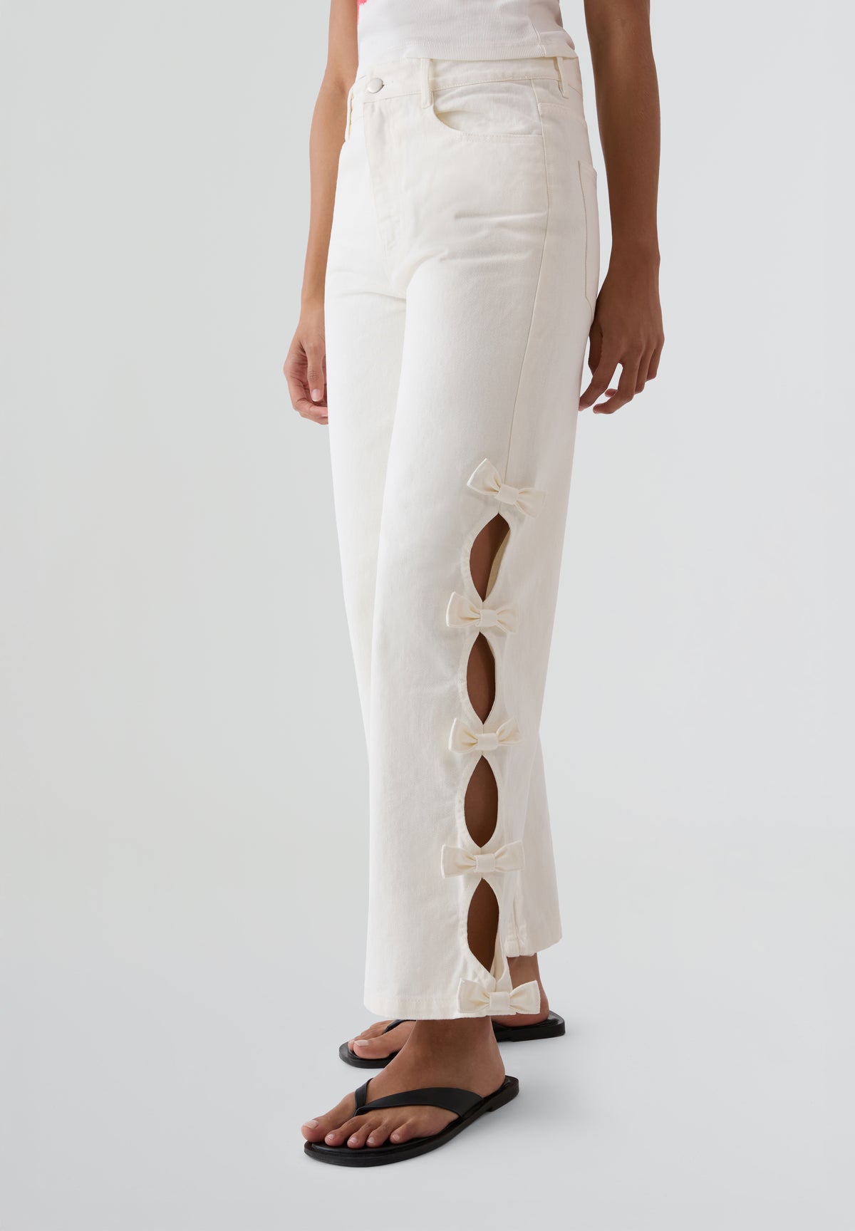 THE TINY BIG SISTER | PANTALÓN DENIM BOWS MARU