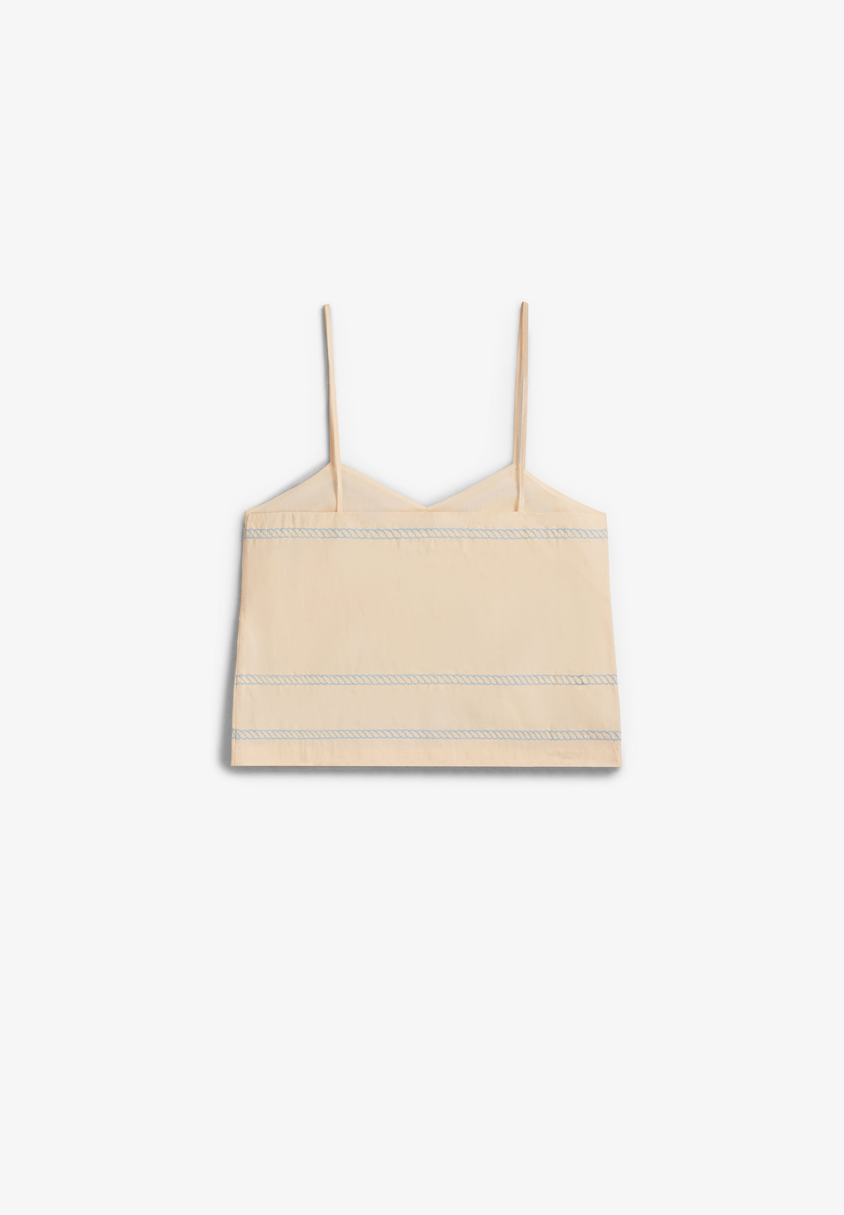 THE TINY BIG SISTER | TOP EMBROIDERED STRAPS
