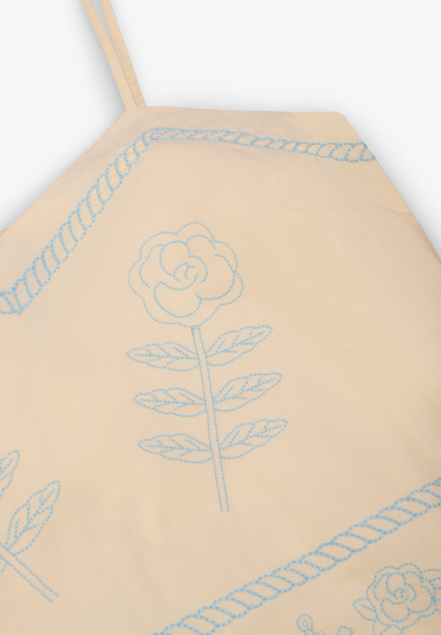 THE TINY BIG SISTER | TOP EMBROIDERED STRAPS