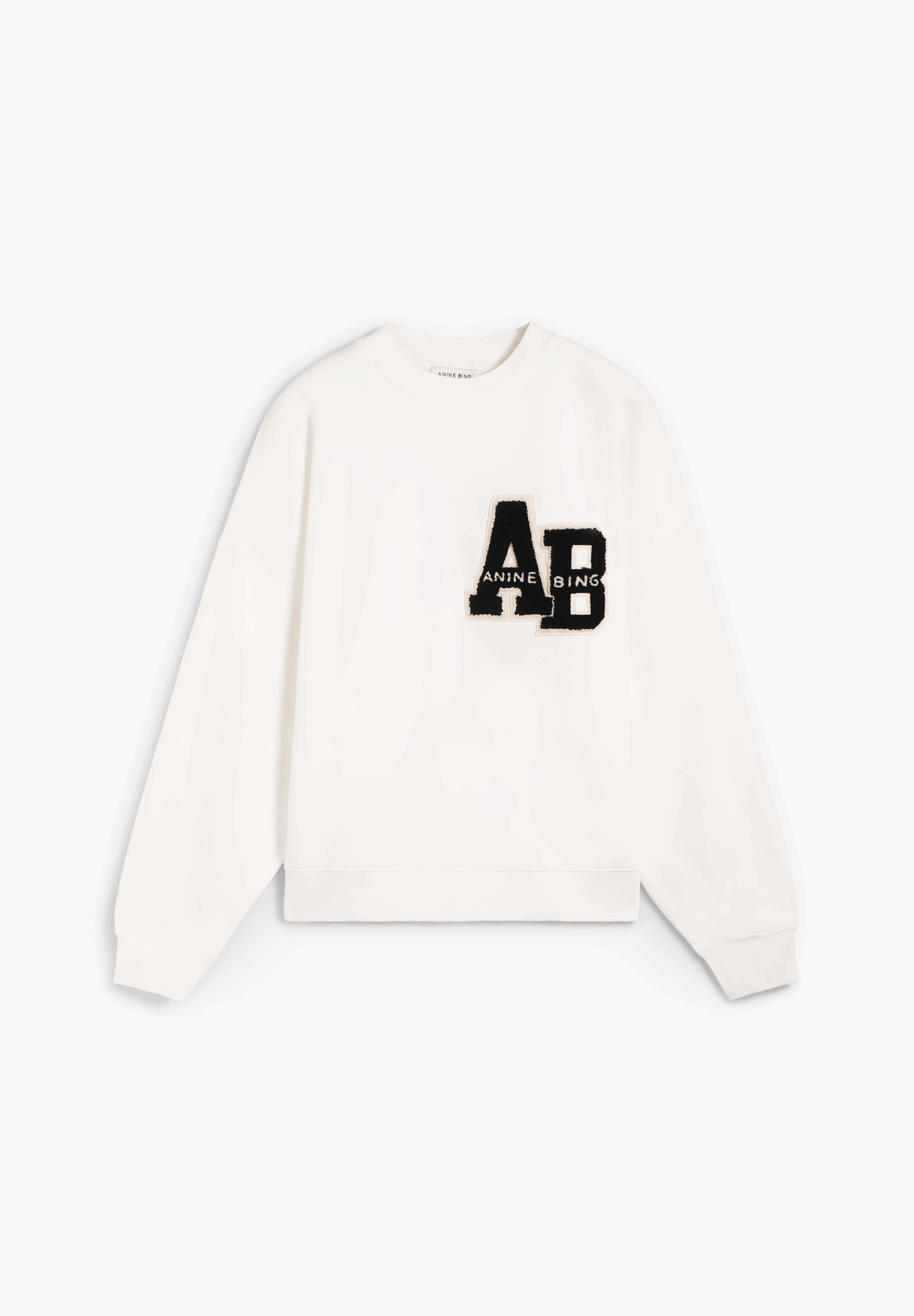 ANINE BING | SUDADERA MILES OVERSIZED LETTERMAN