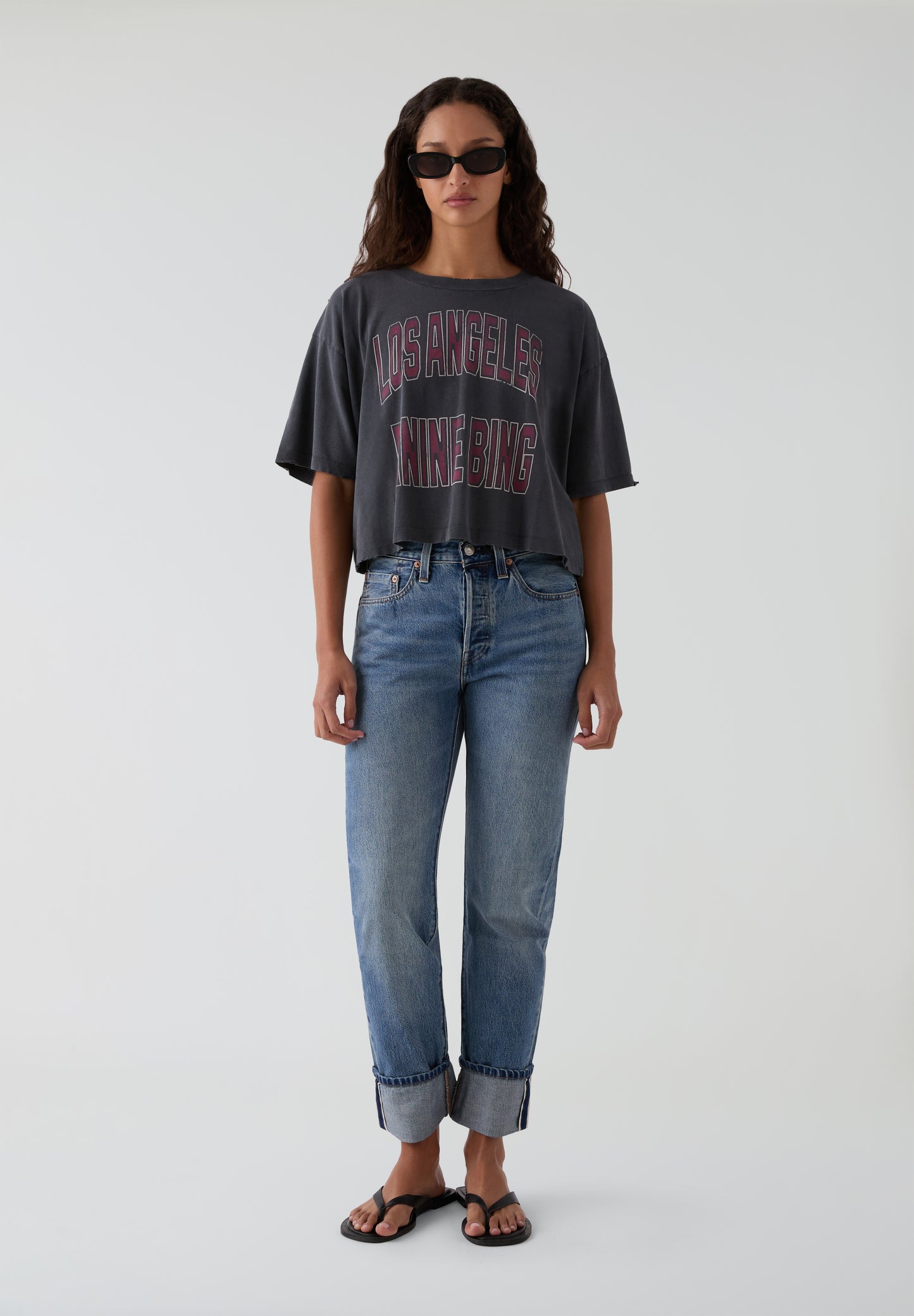 ANINE BING | CAMISETA CROPPED JOHNNY