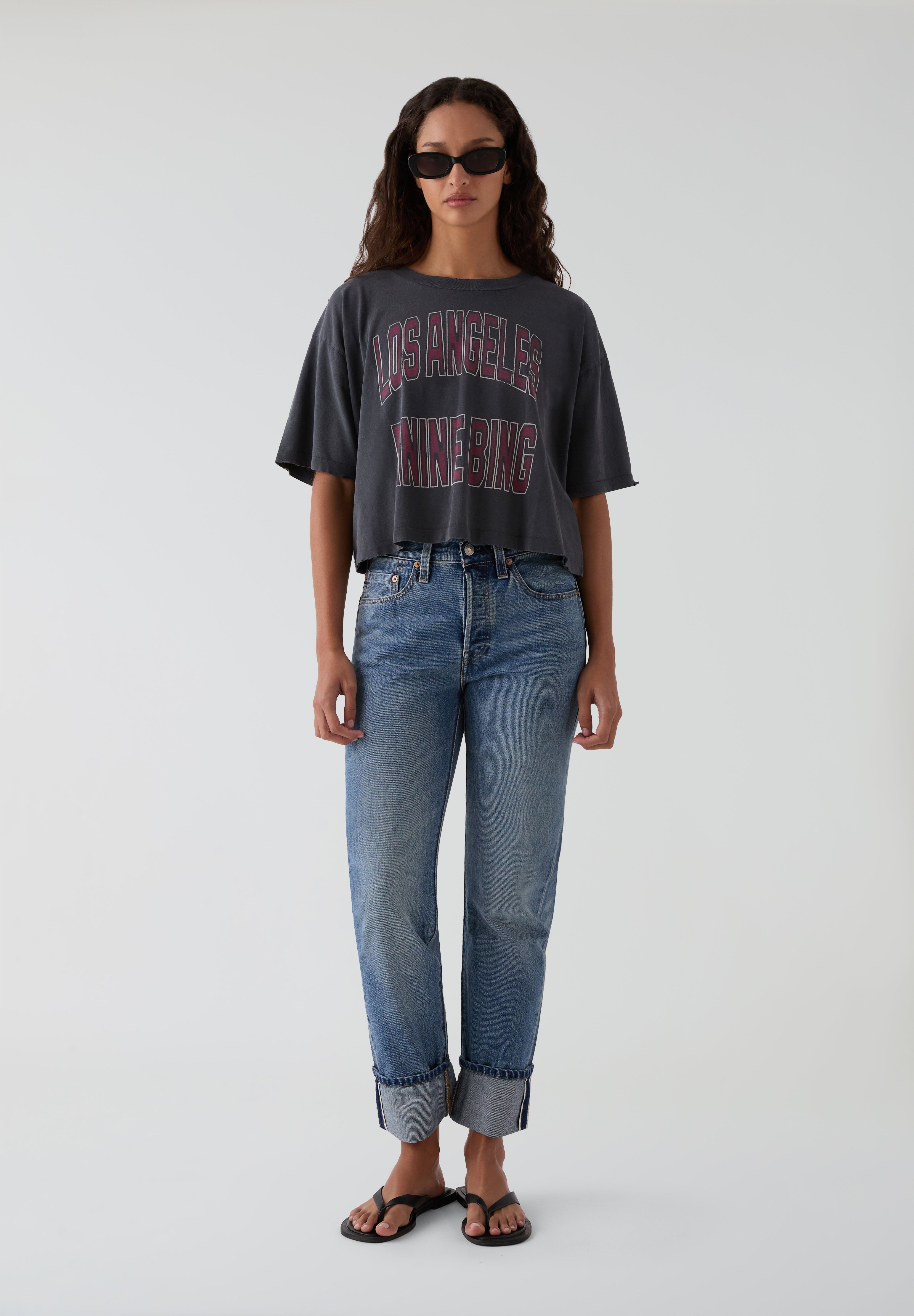 ANINE BING | CAMISETA CROPPED JOHNNY