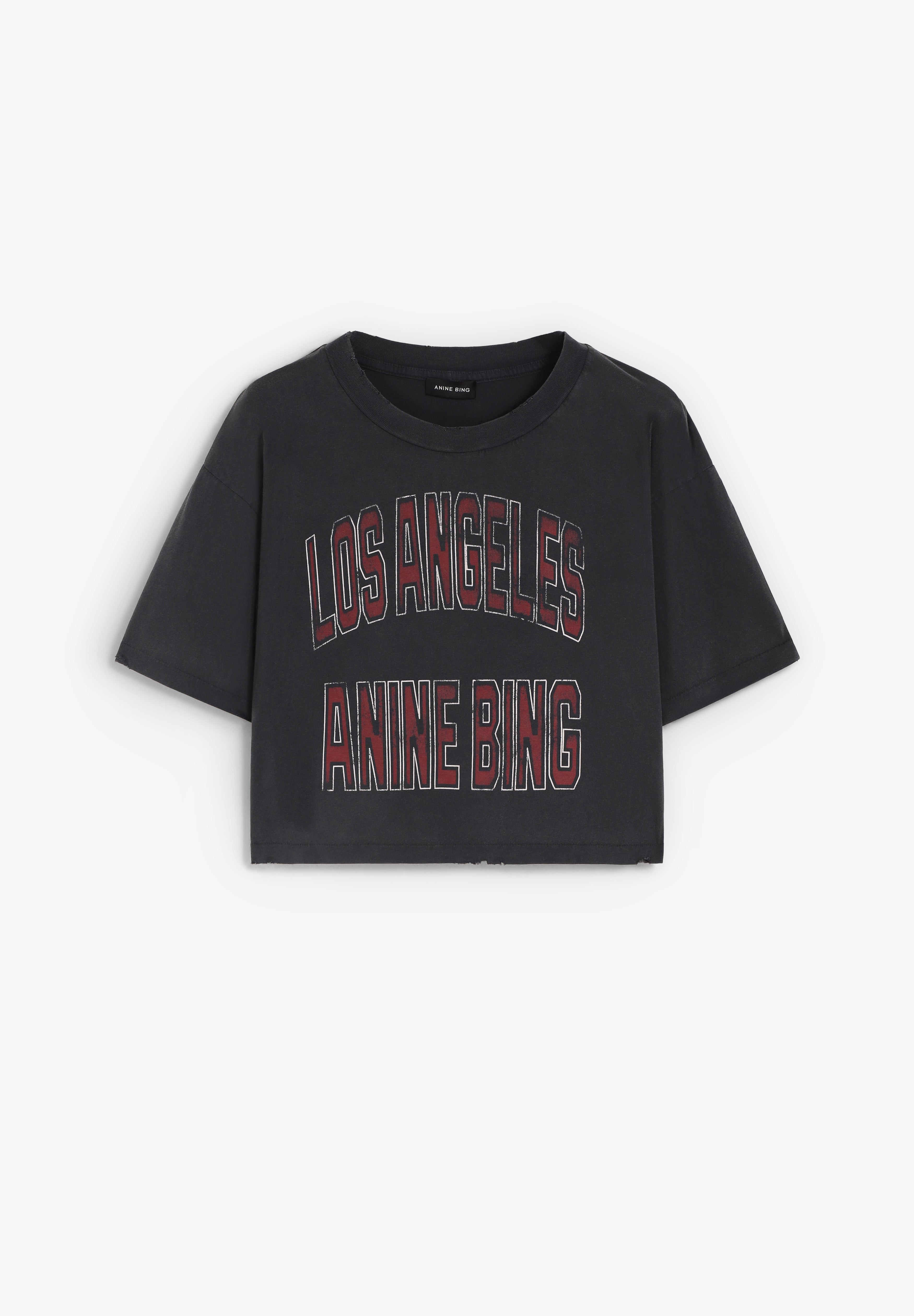 ANINE BING | CAMISETA CROPPED JOHNNY - Scalpers