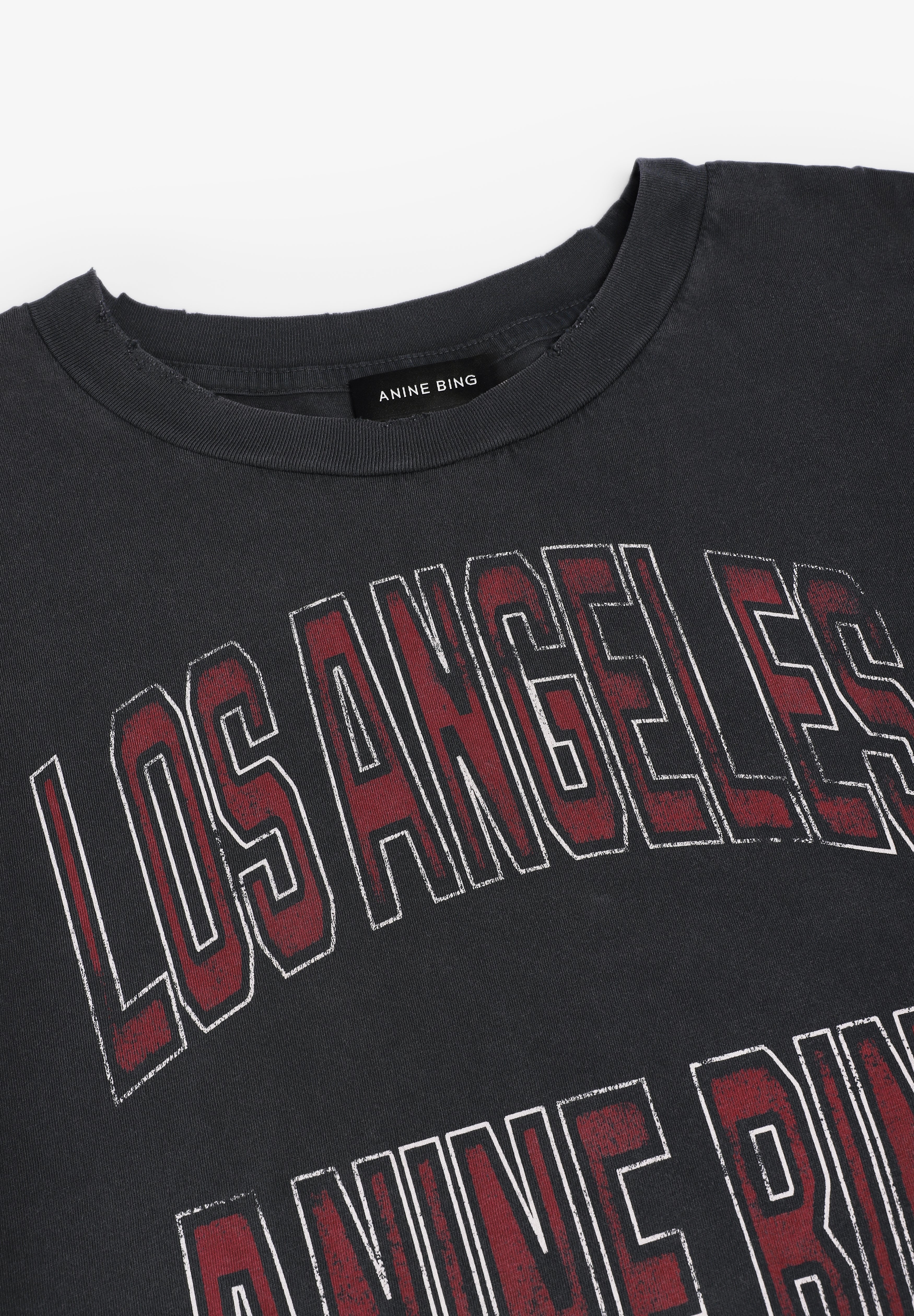 ANINE BING | CAMISETA CROPPED JOHNNY - Scalpers