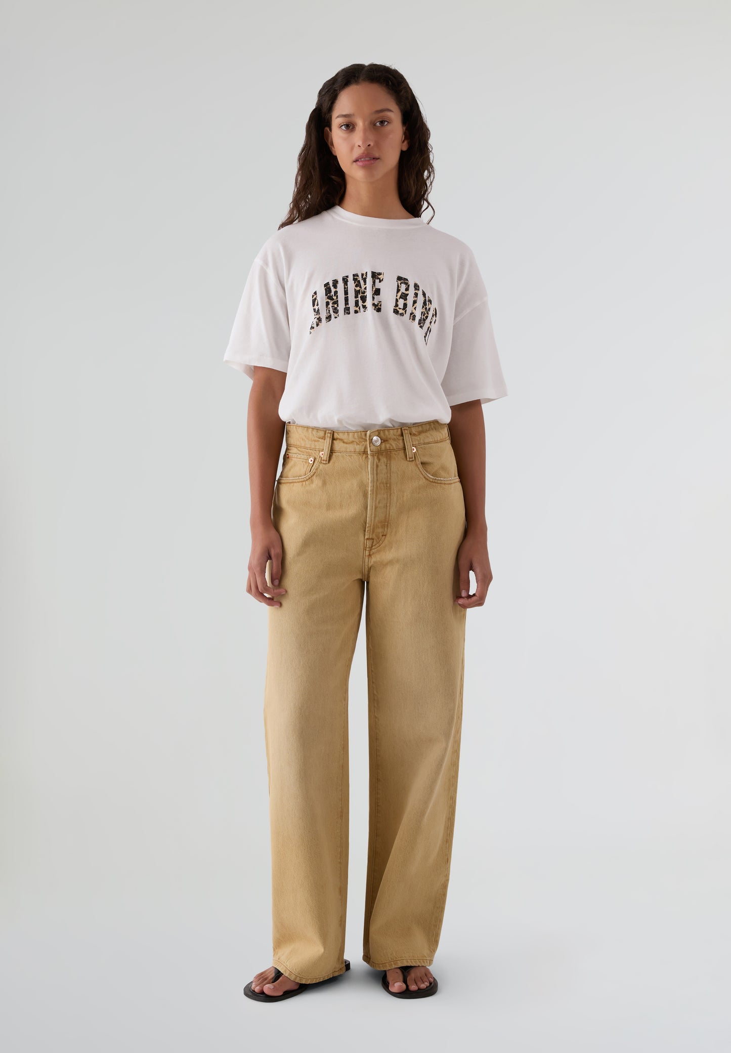 ANINE BING | CAMISETA WALKER LEOPARD