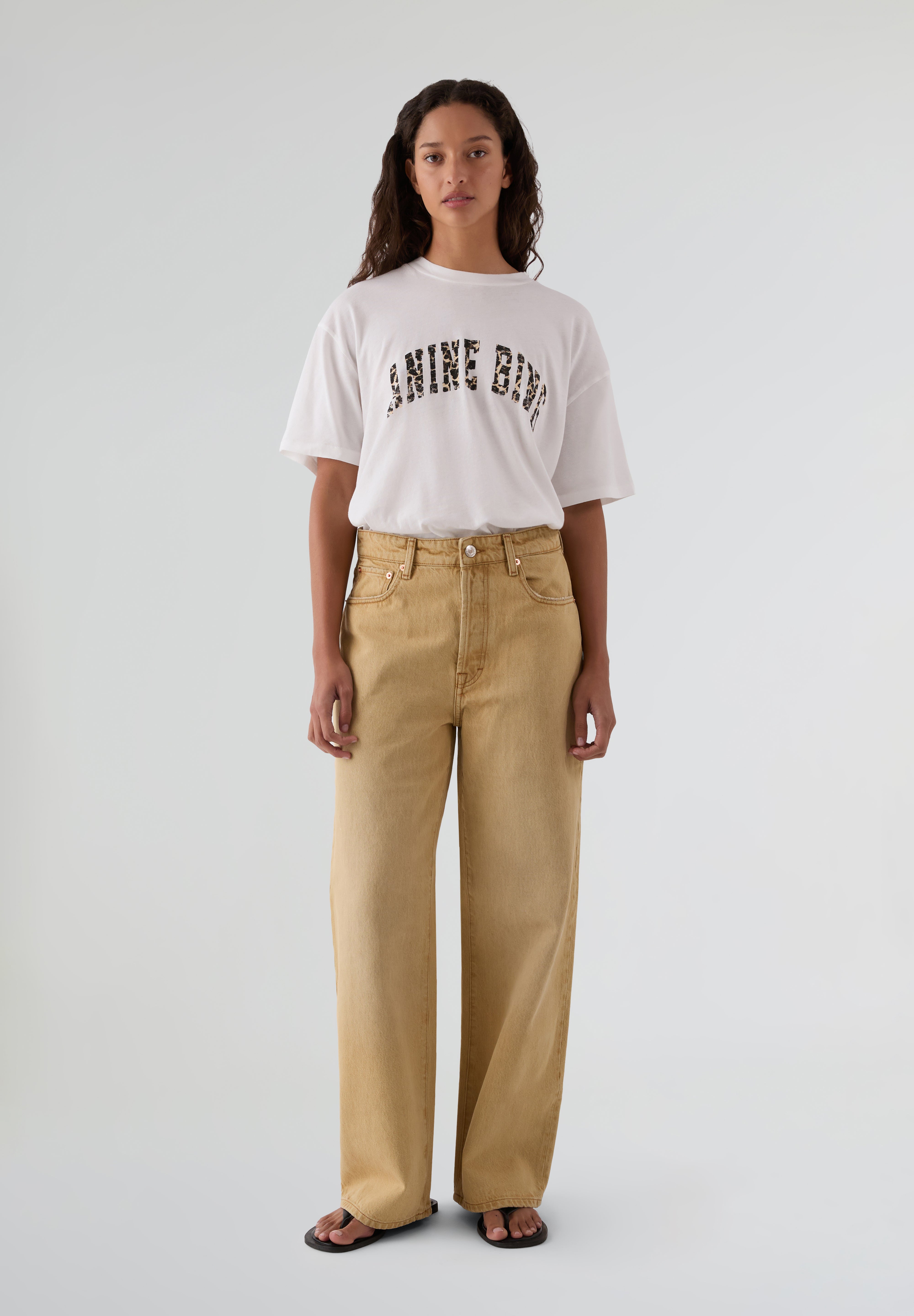 ANINE BING | CAMISETA WALKER LEOPARD