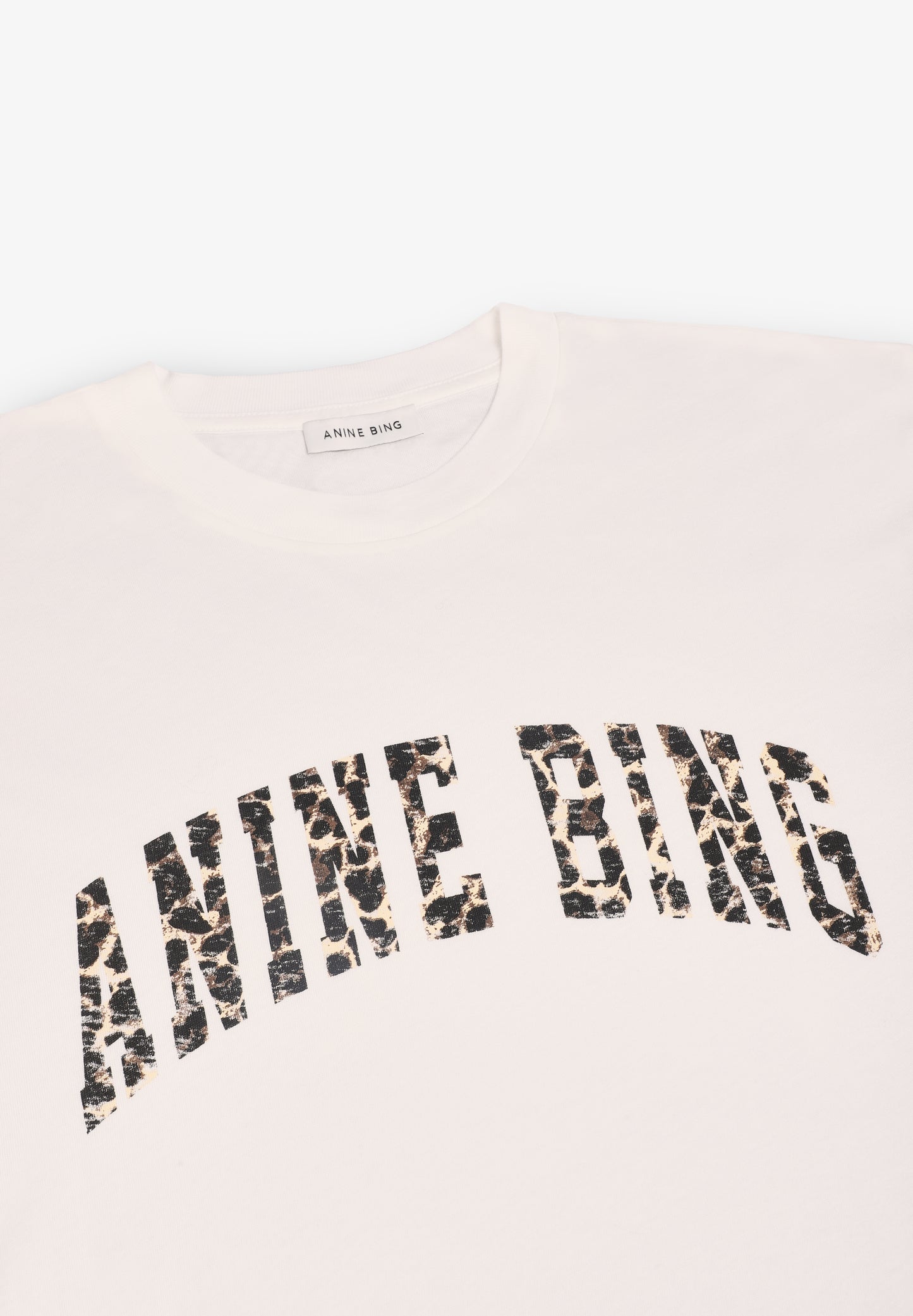 ANINE BING | CAMISETA WALKER LEOPARD