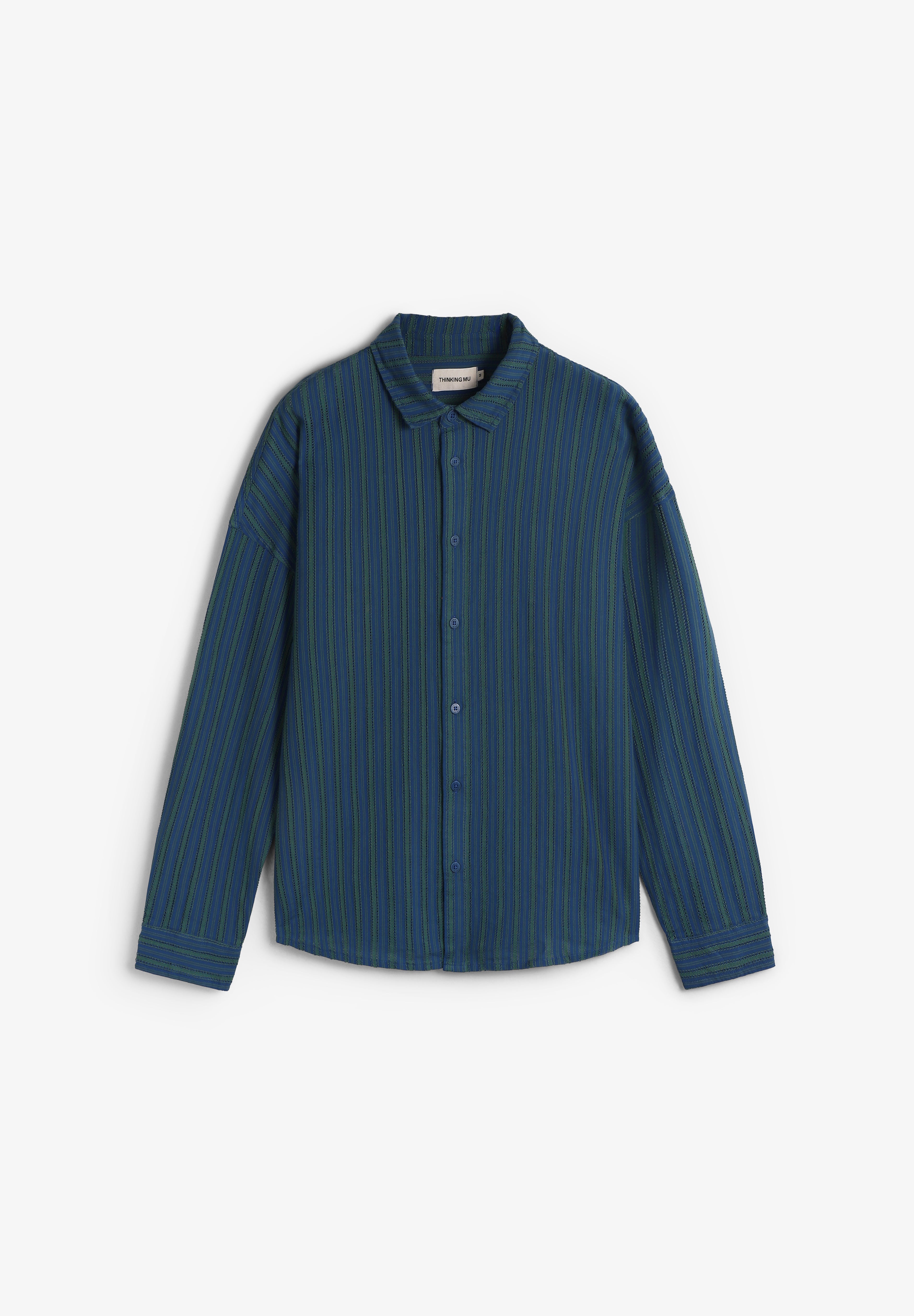 THINKING MU | CAMISA WINDSOR STRIPES HARU HOMBRE