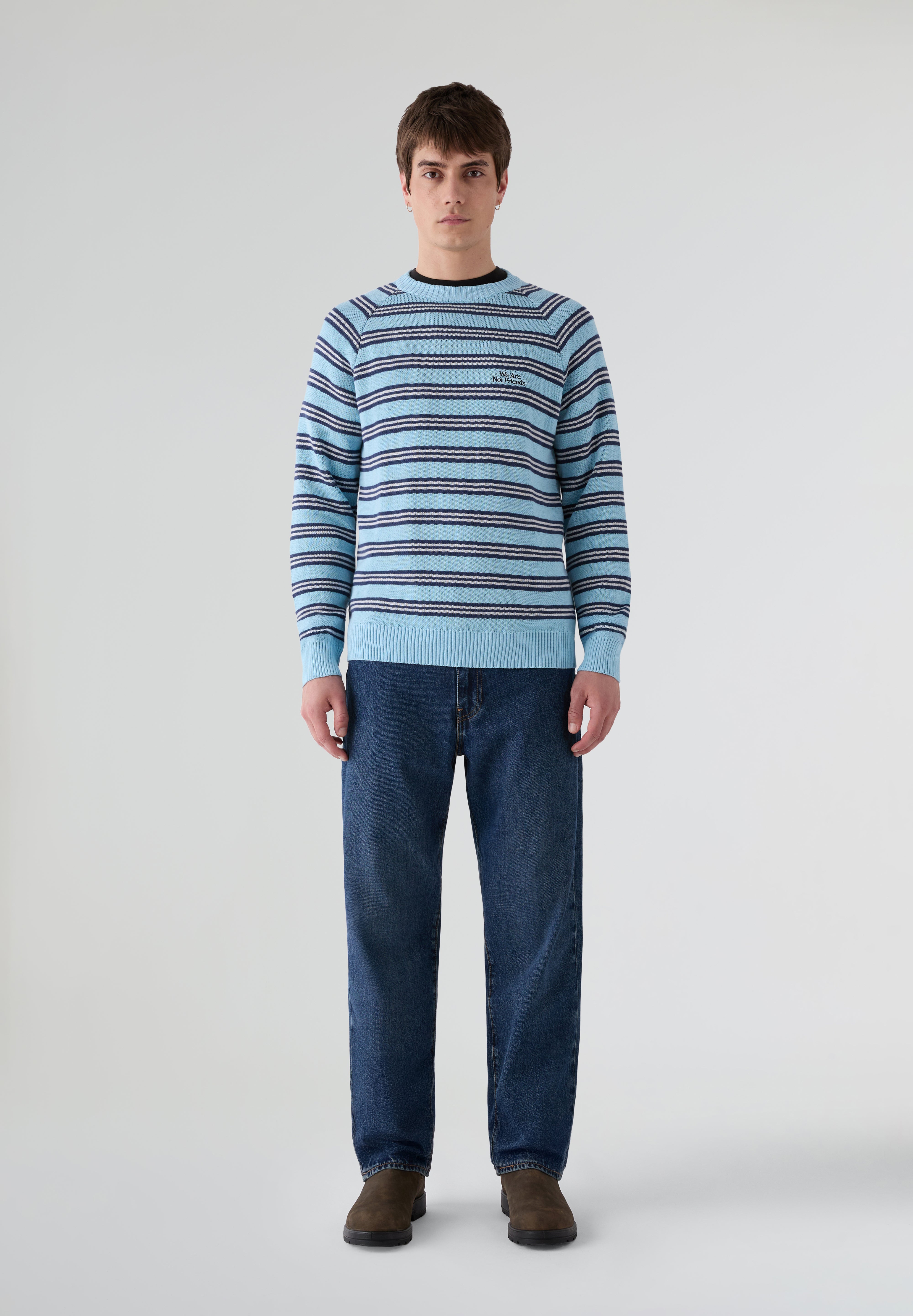 WE ARE NOT FRIENDS | SUDADERA STRIPER WANF