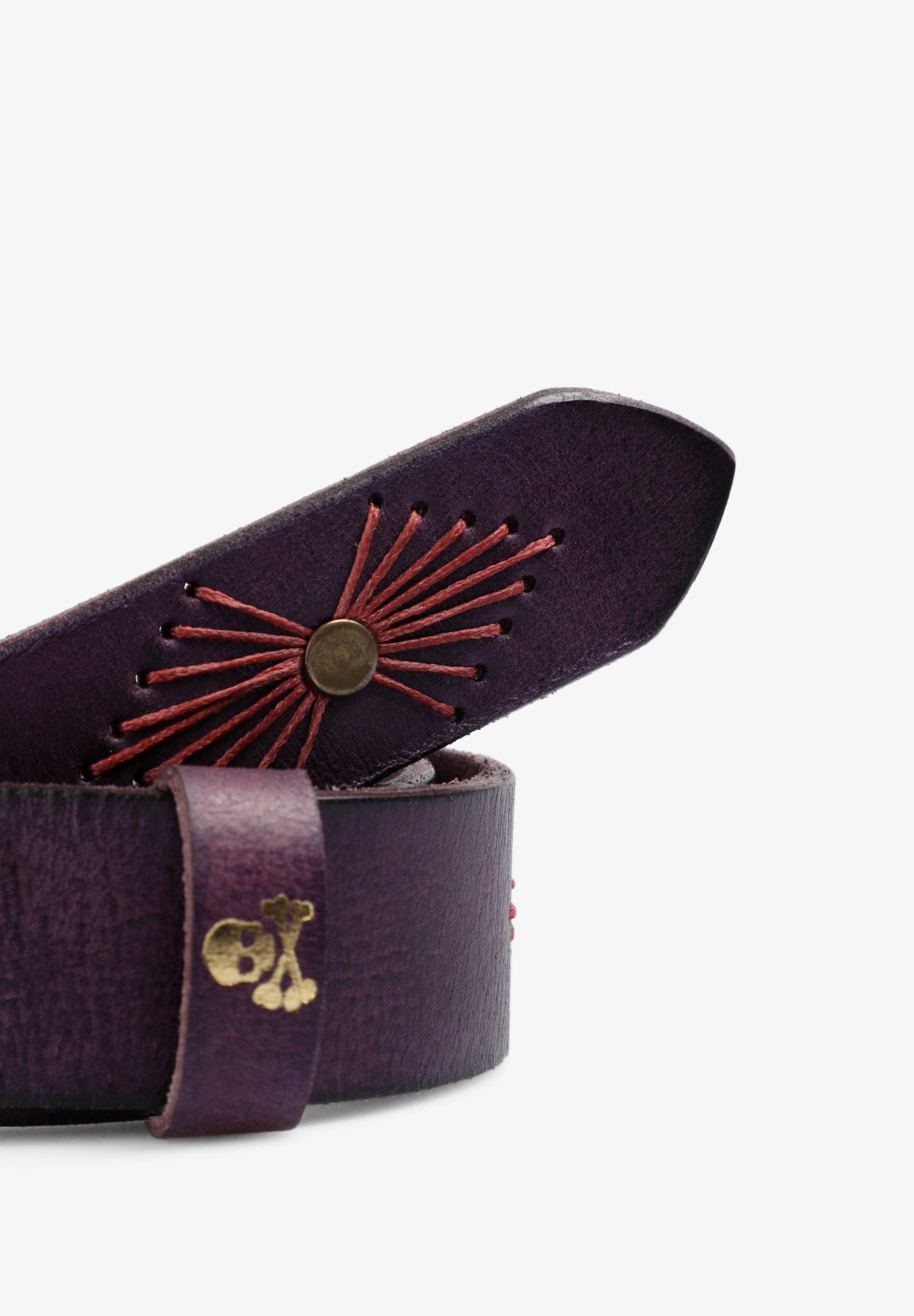 CINTURÓN PIEL COSTURAS