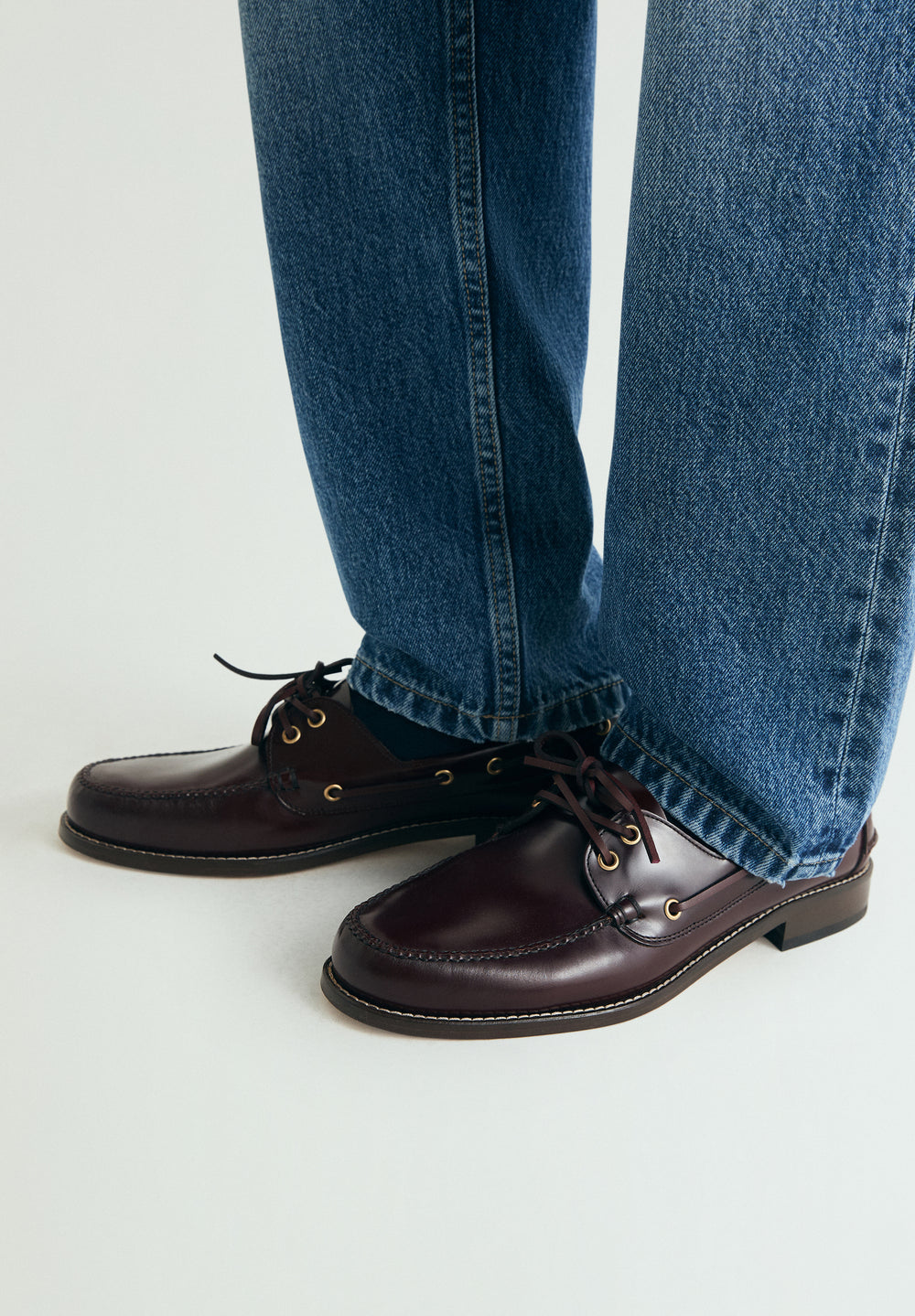 Zapato náutico de piel