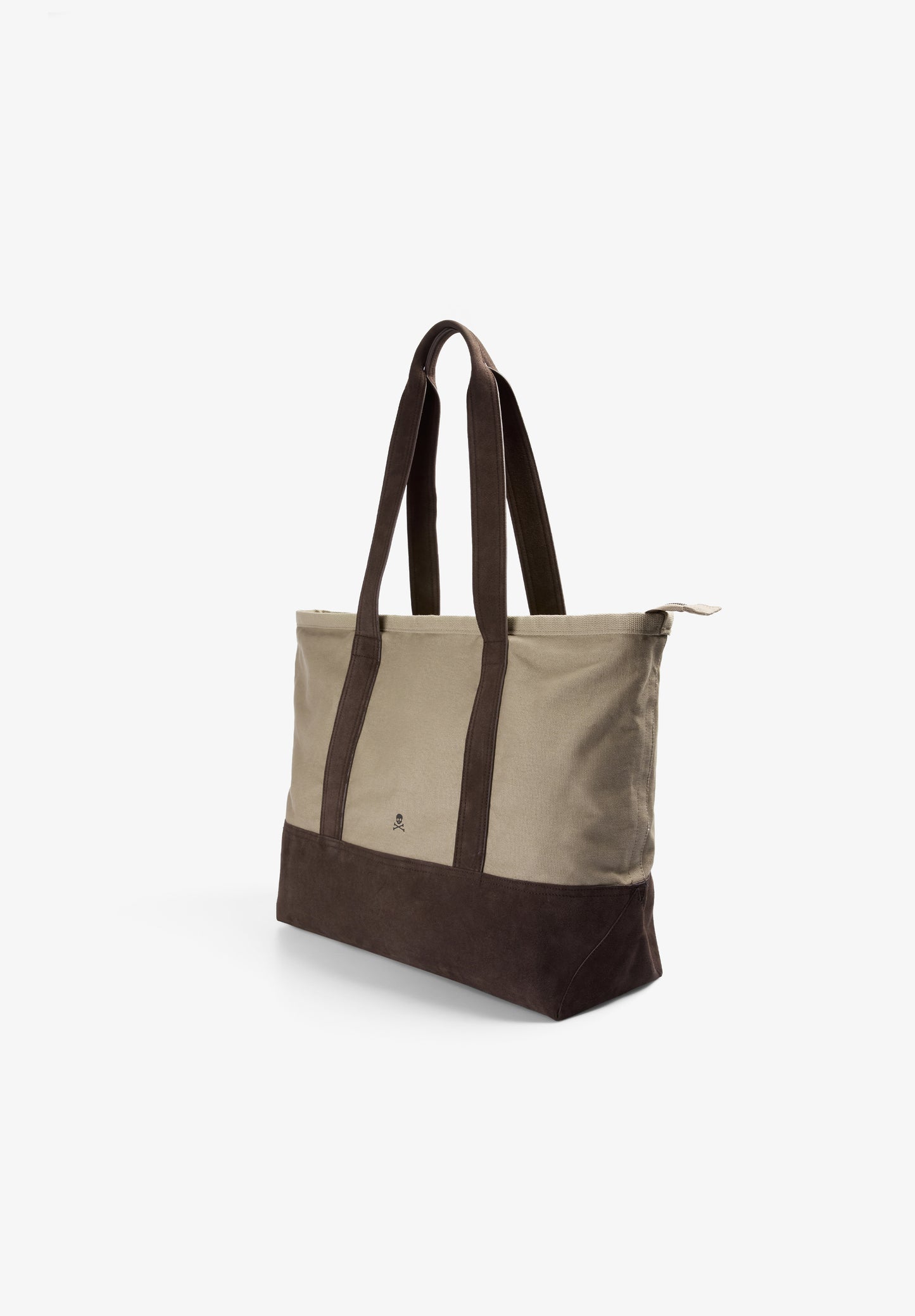 BOLSA TOTE DE ALGODÓN Y ANTE